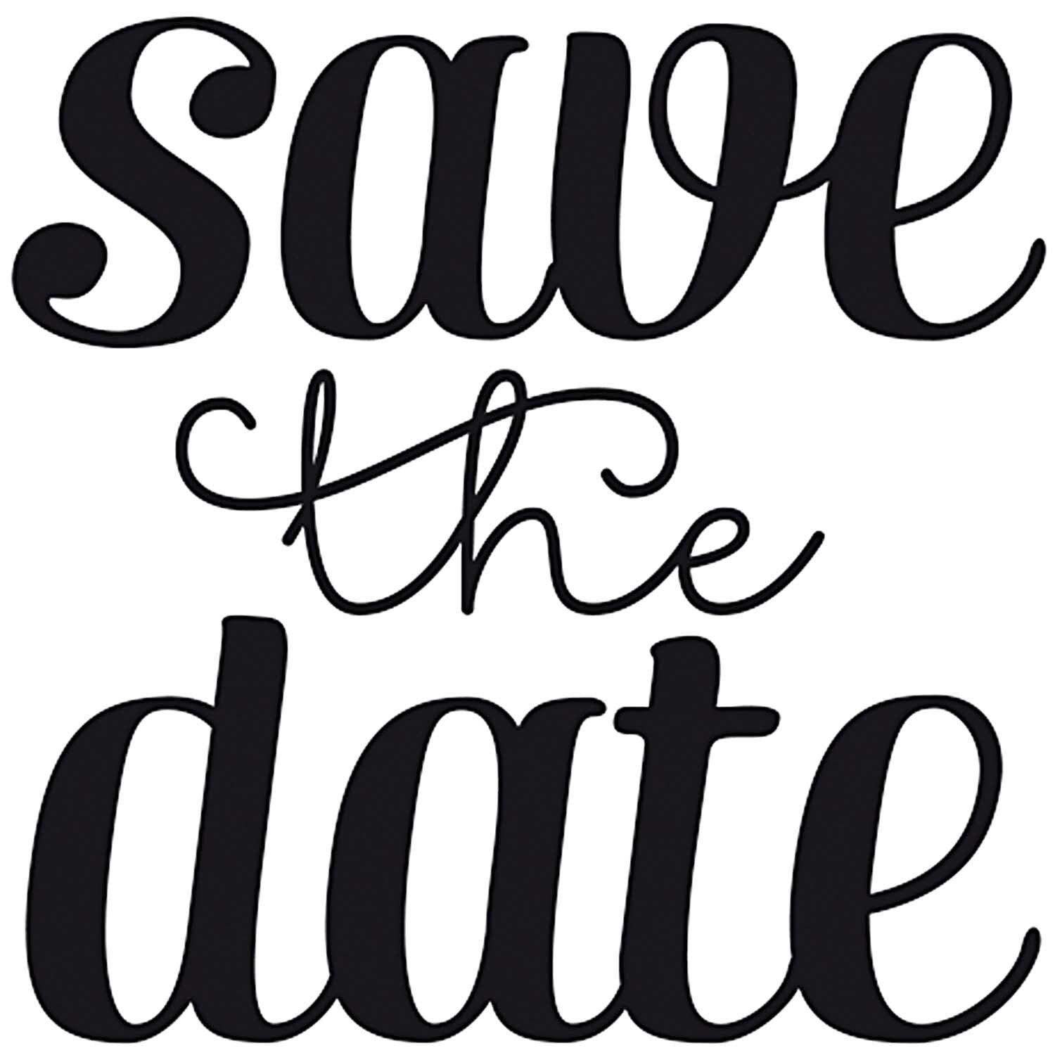 Stempel Save the Date 4x4cm