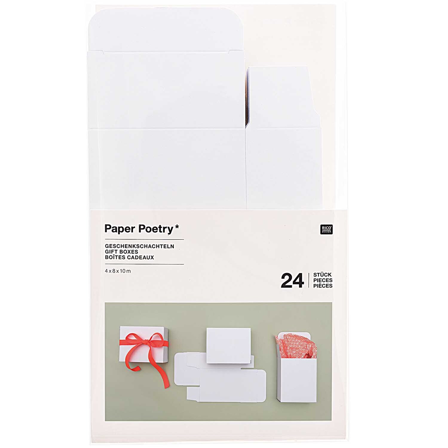 Paper Poetry Adventskalender Boxen Set 24teilig