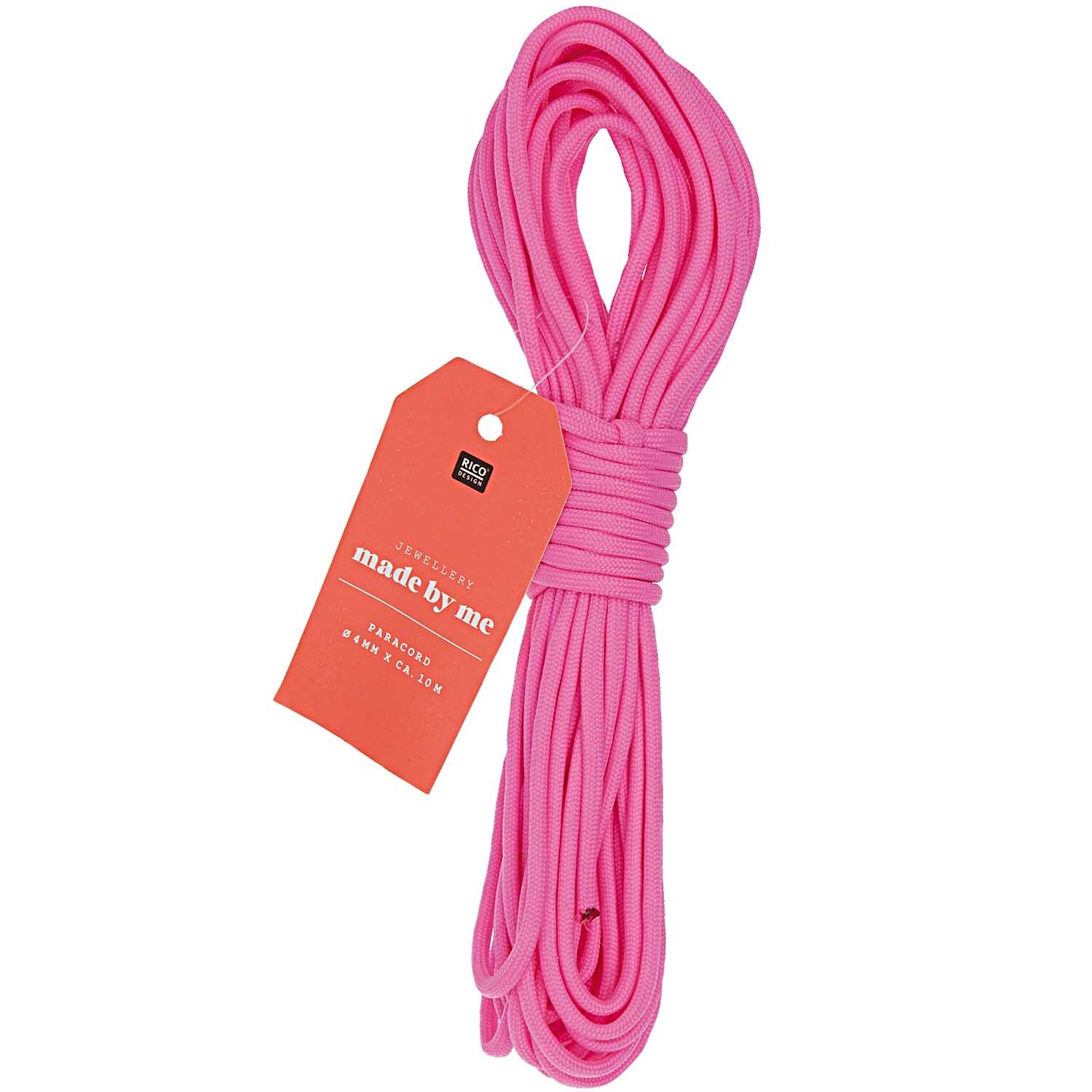 Paracord Band neonpink 4mm 10m