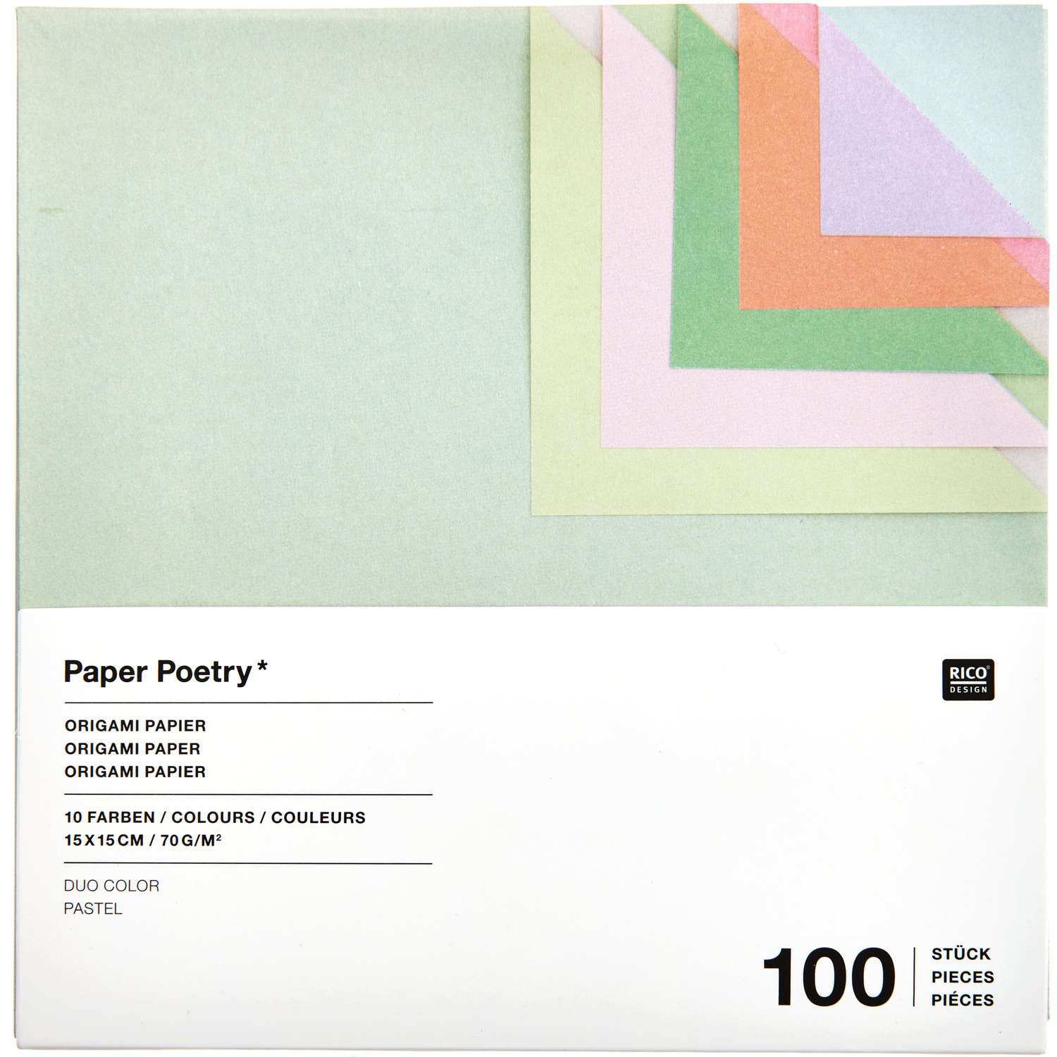 Paper Poetry Origami Duo color Pastell