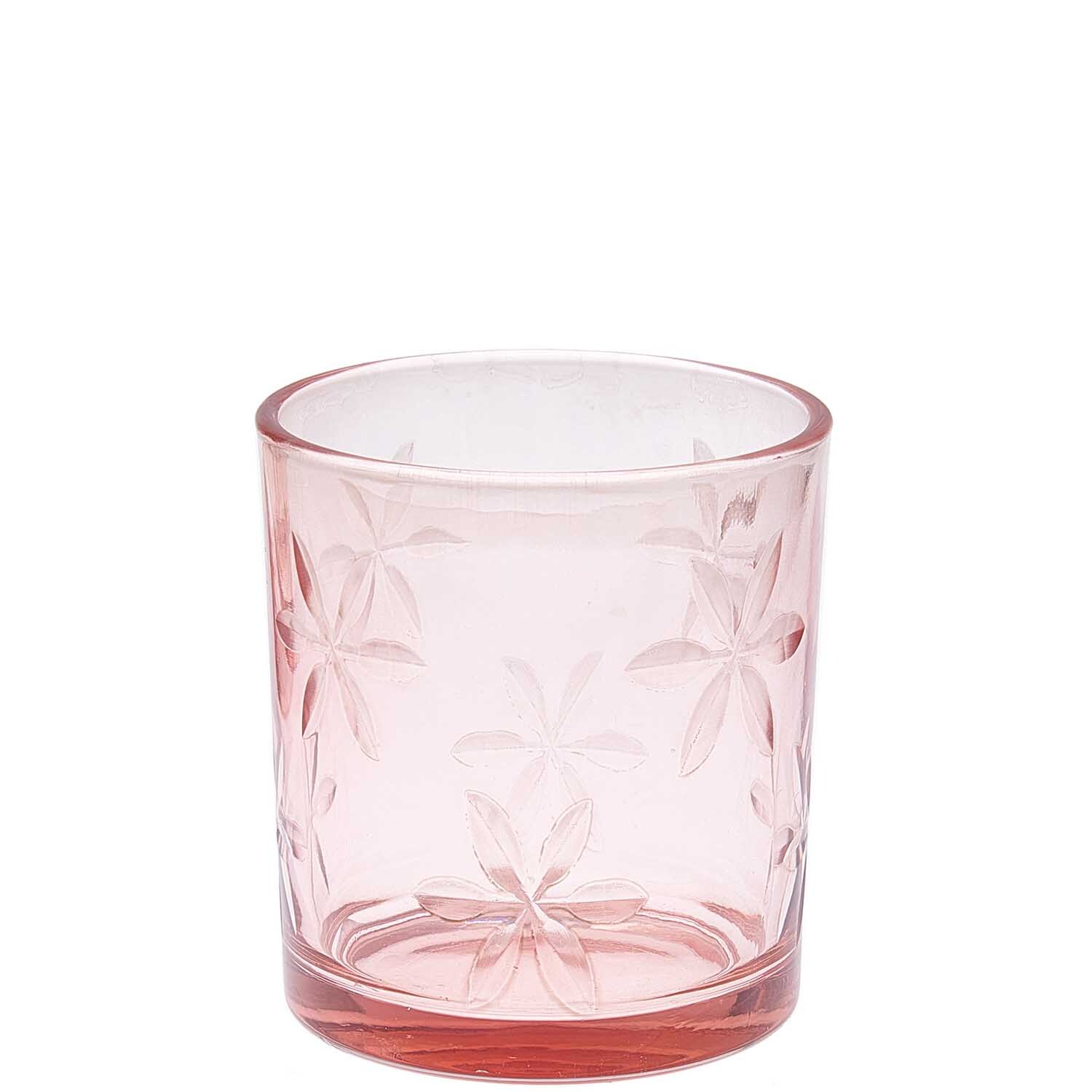 Glaswindlicht transparent-rosa