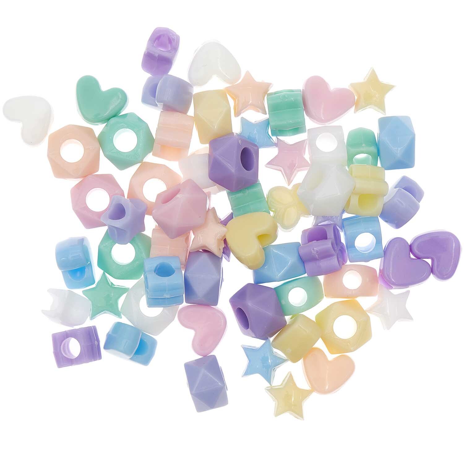 itoshii - Ponii Beads Formmix pastell 9x6mm 256 Stück