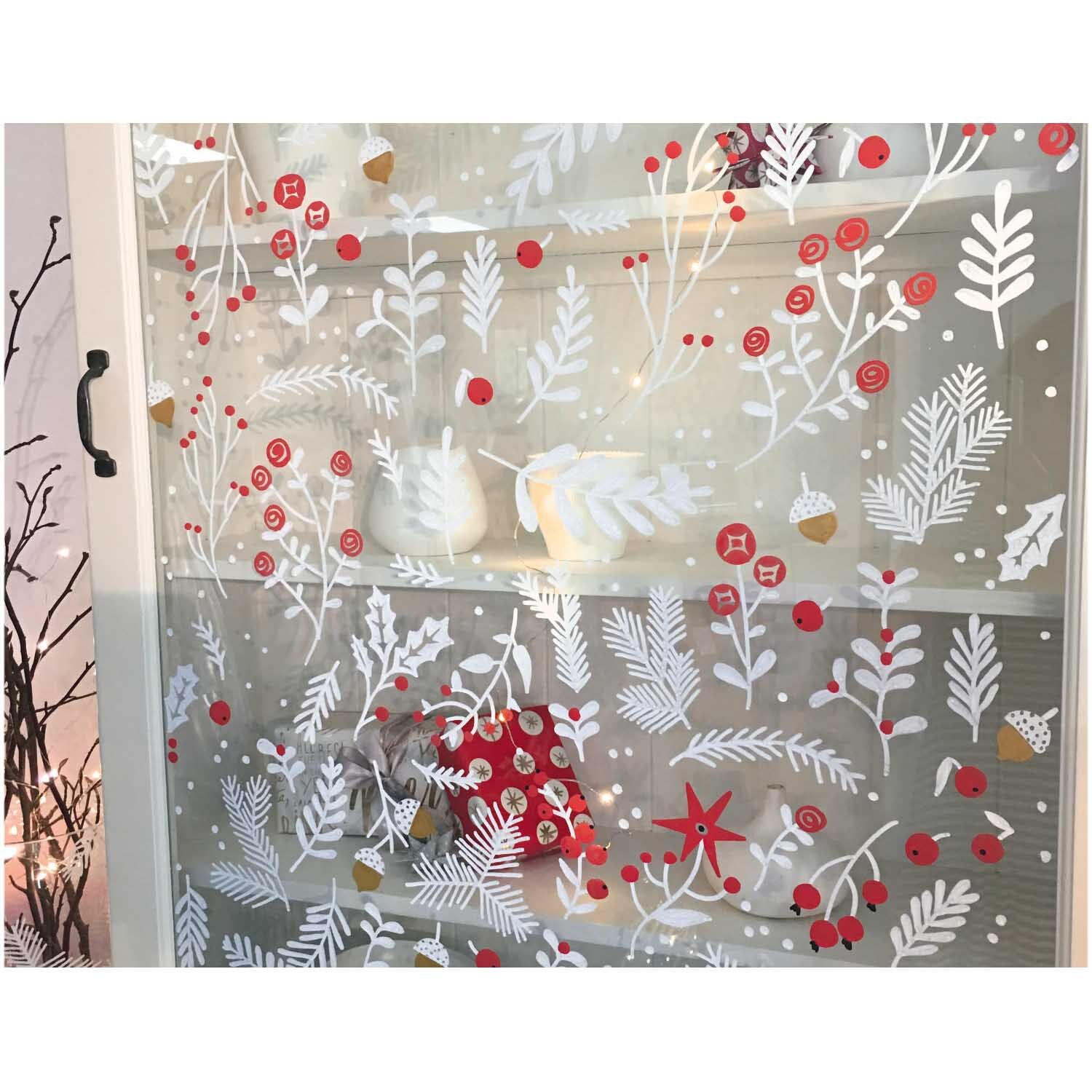 Vorlagenmappe Classical Christmas Fenster- und Glasmalerei mit Kreidestiften