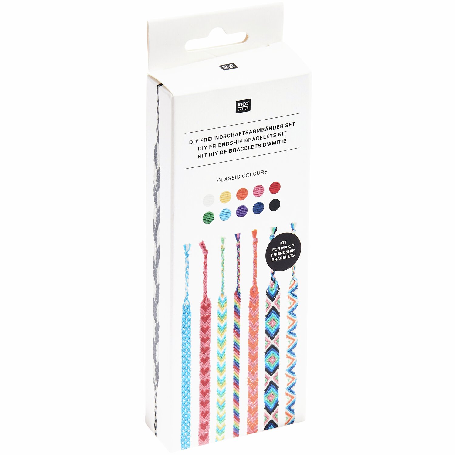 Rico Design DIY Freundschaftsarmbänder Set Classic Colours
