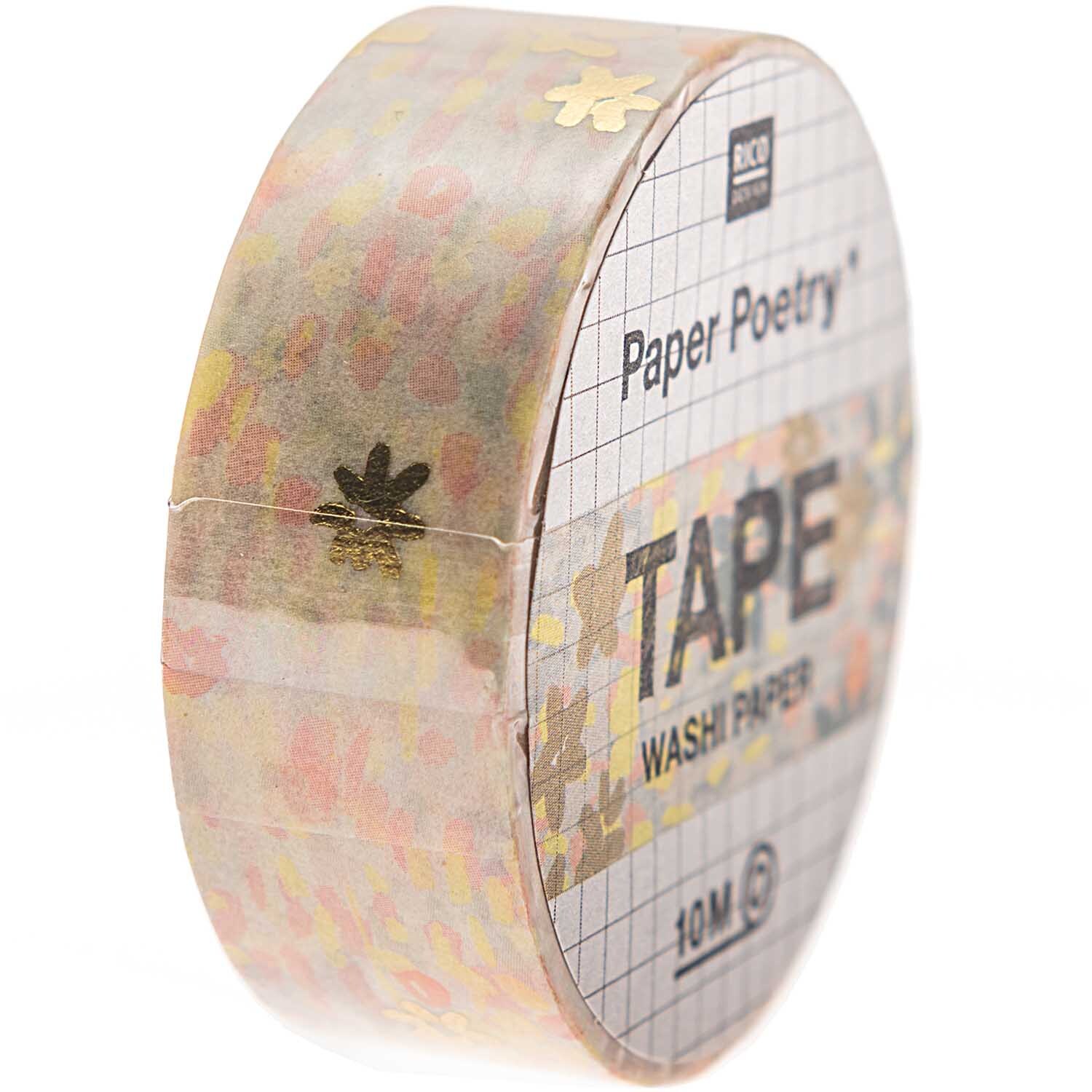 Paper Poetry Tape Crafted Nature Blumenwiese blau 1,5cm 10m