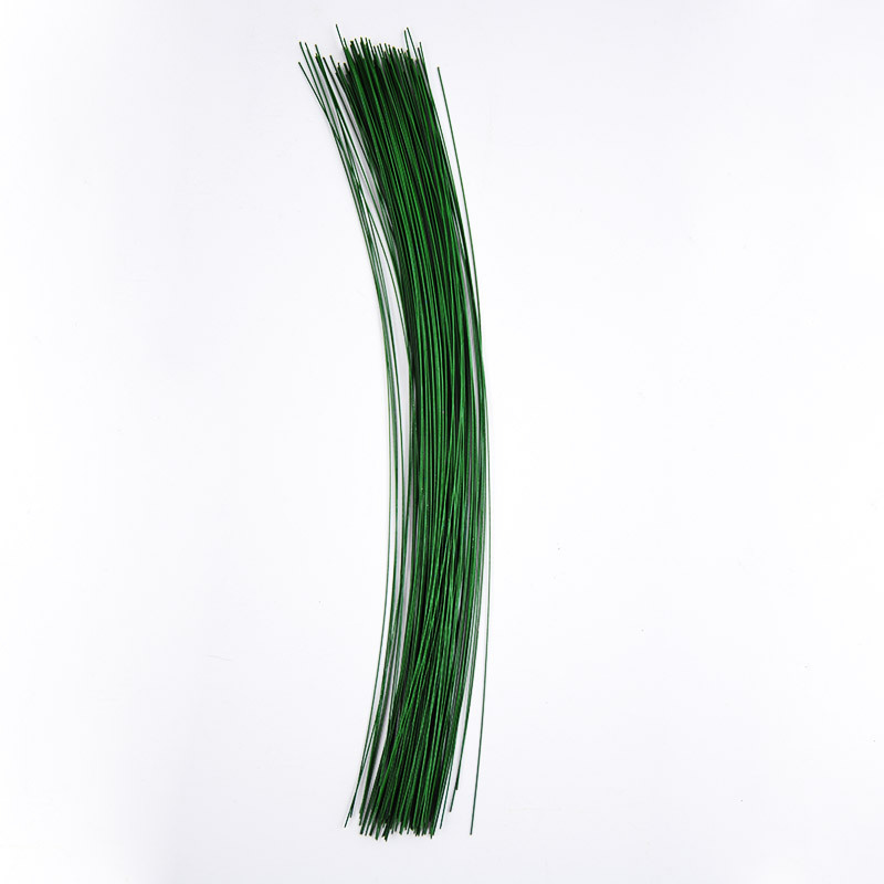Steckdraht grün lackiert
