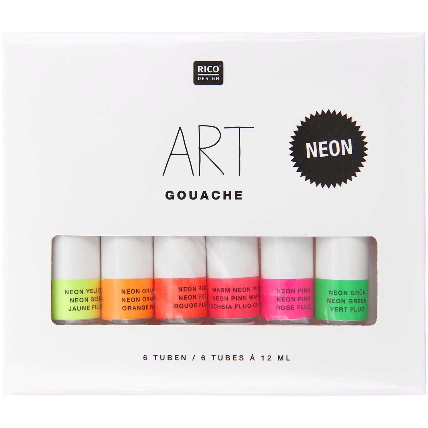 ART Gouache Set Neon 6x 12ml
