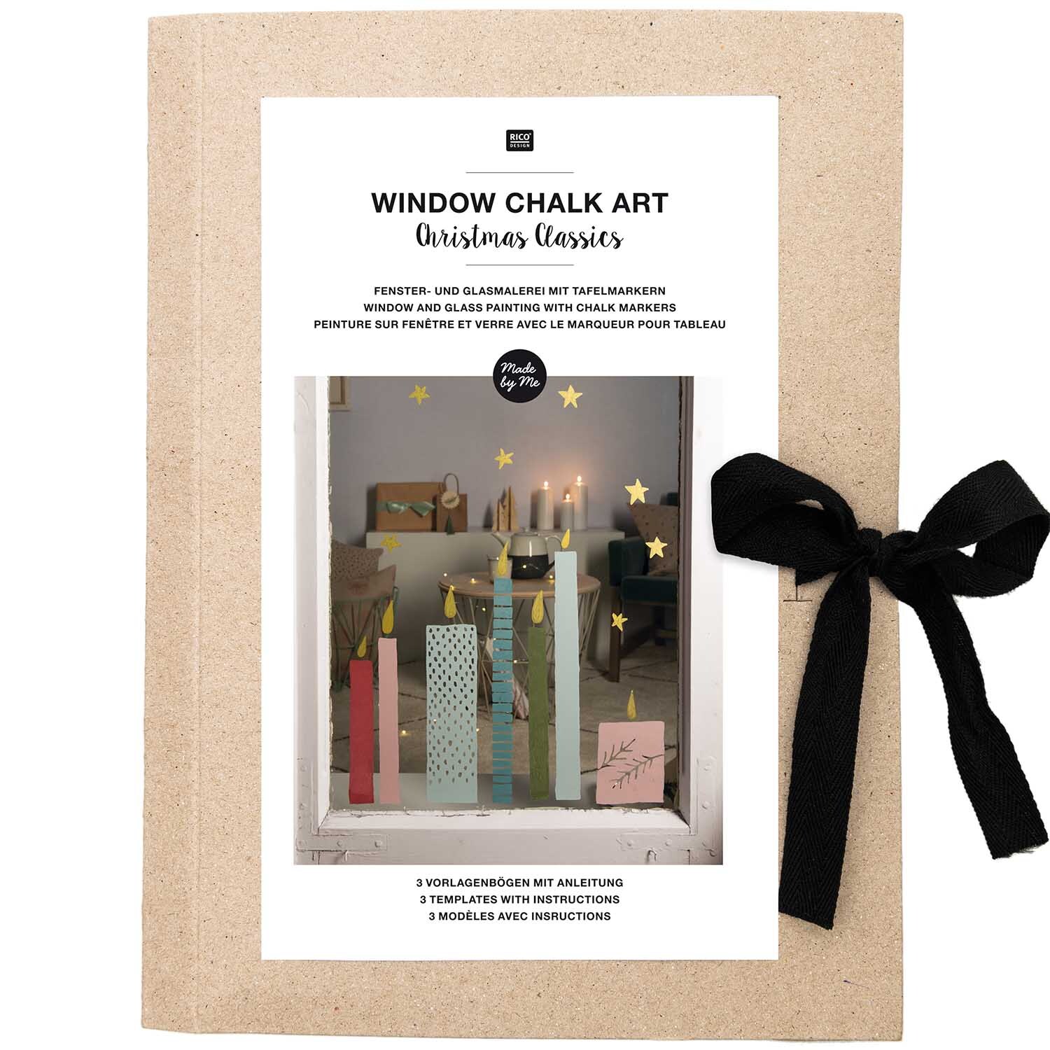 Vorlagenmappe Christmas Classics Fenster- und Glasmalerei mit Kreidestiften