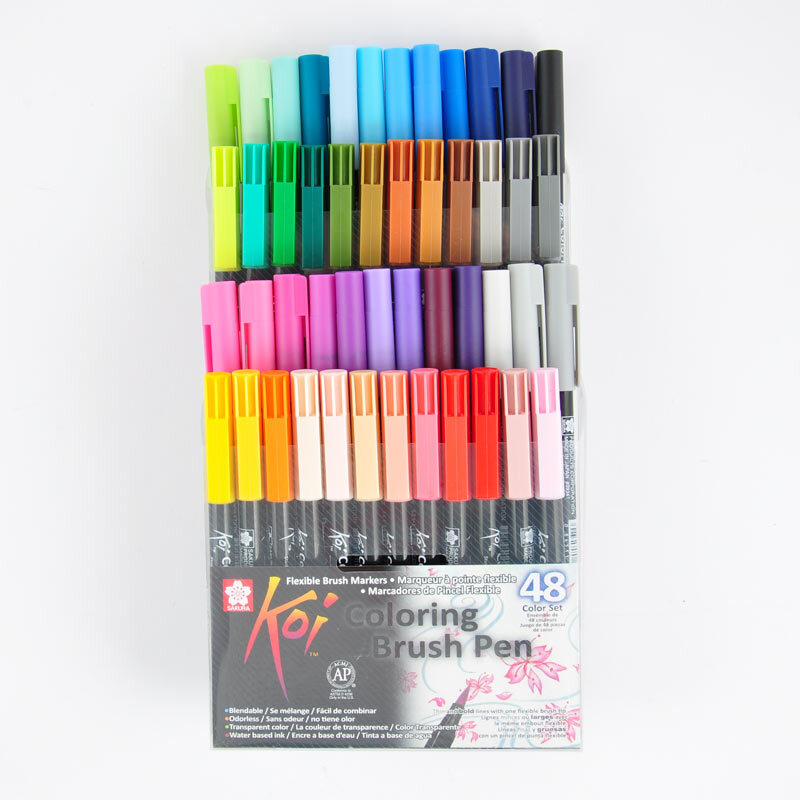 Coloring Brush Pen 48teilig
