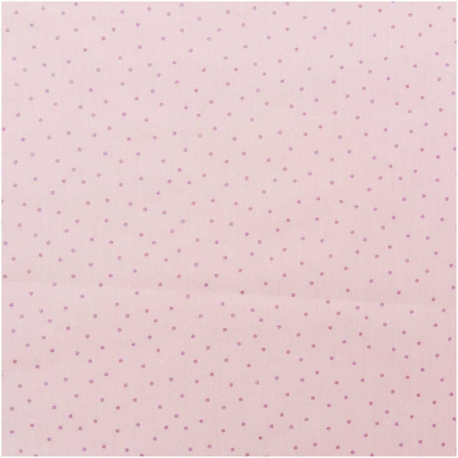 Druckstoff Hygge Punkte rosa-metallic 140cm