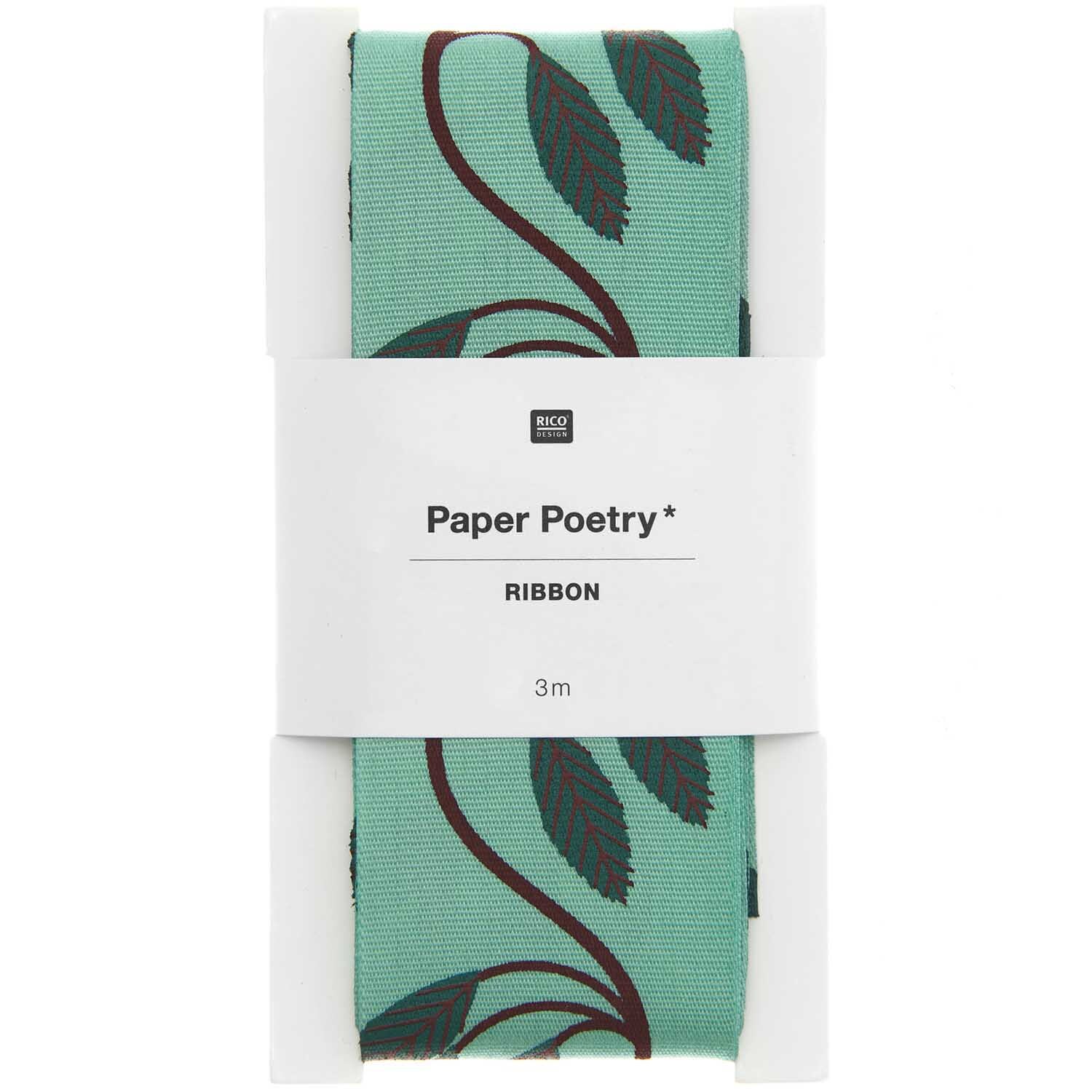 Paper Poetry Taftband Blumenranken 38mm 3m