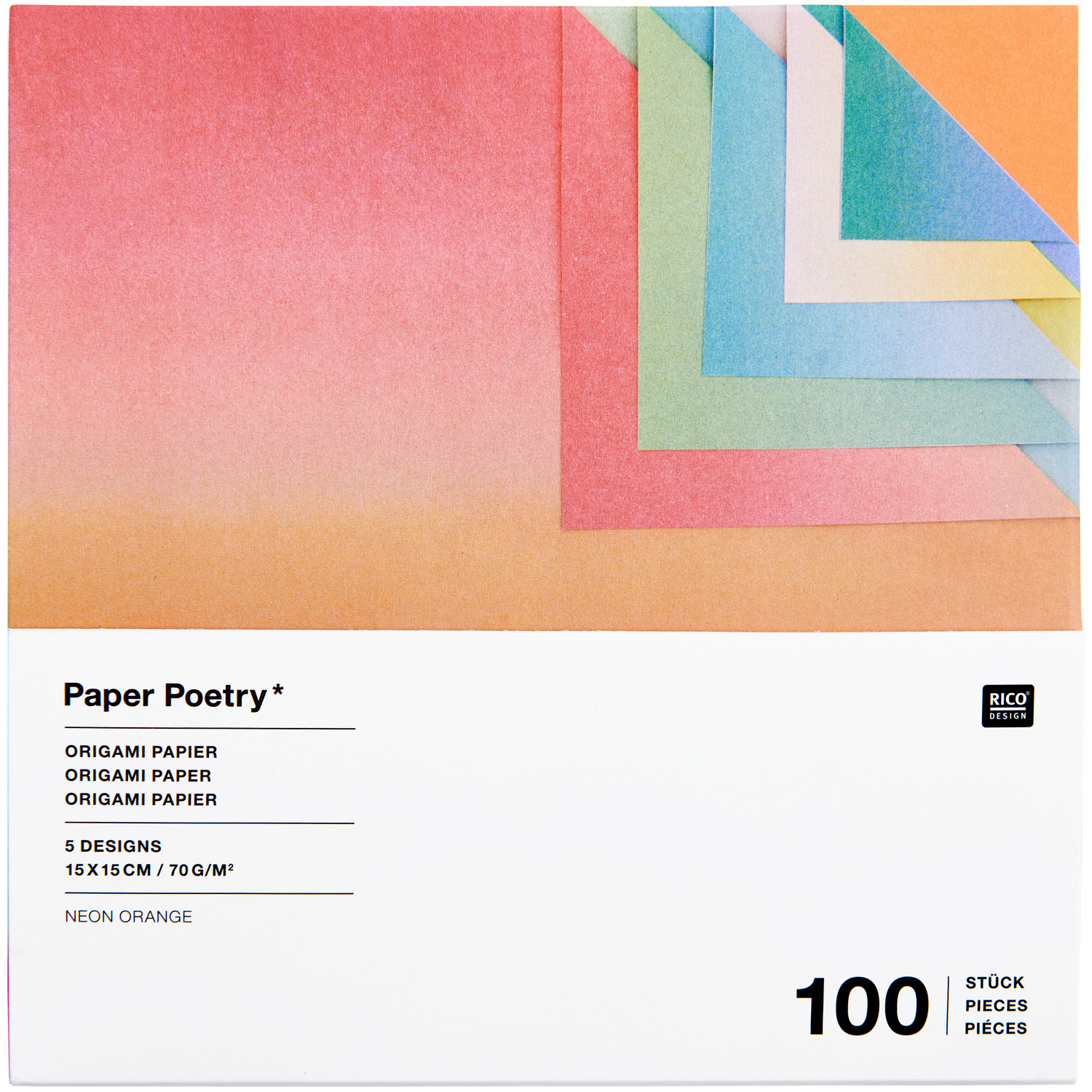 Paper Poetry Origami Linear Gradient