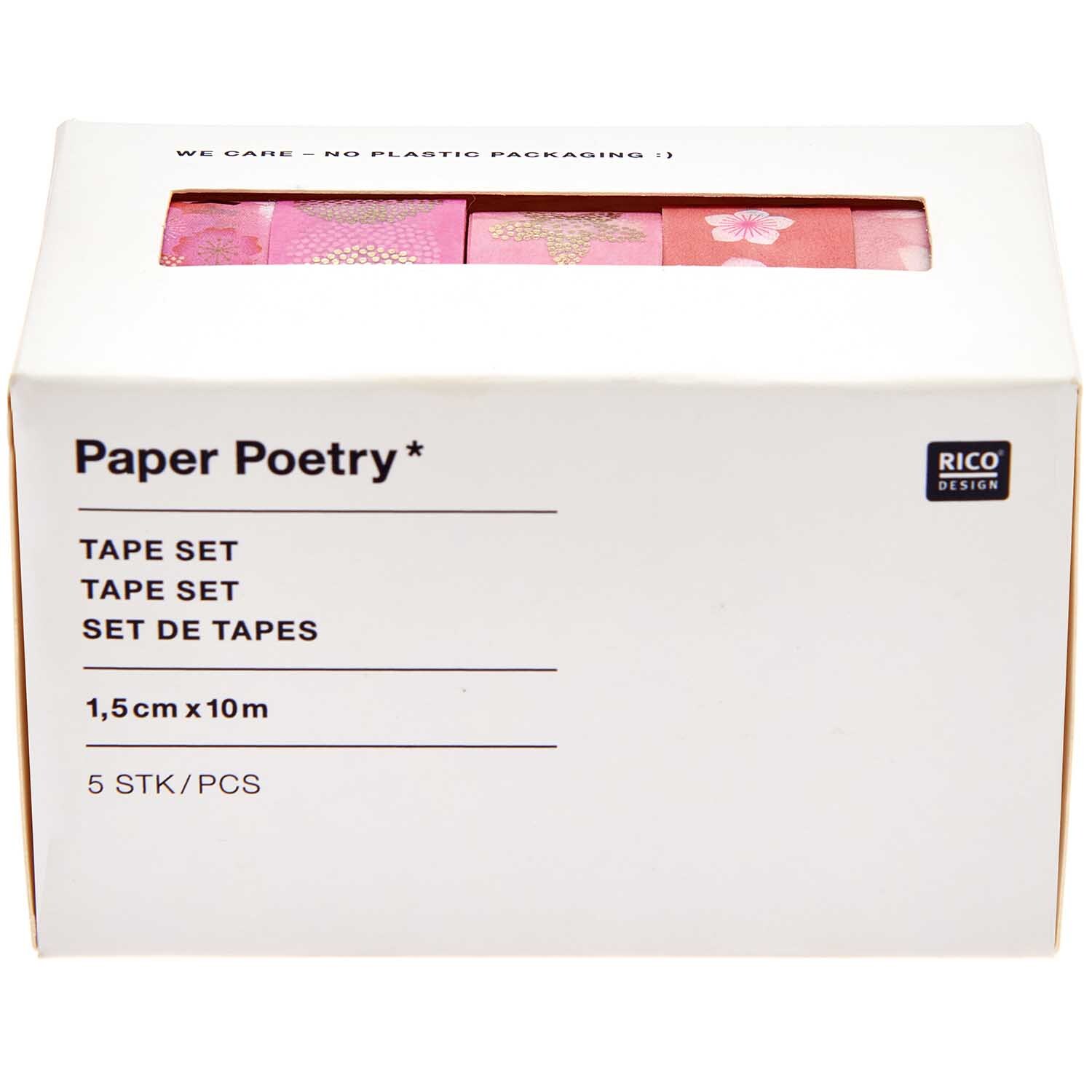 Paper Poetry Tape Set Kirschblüten 5teilig