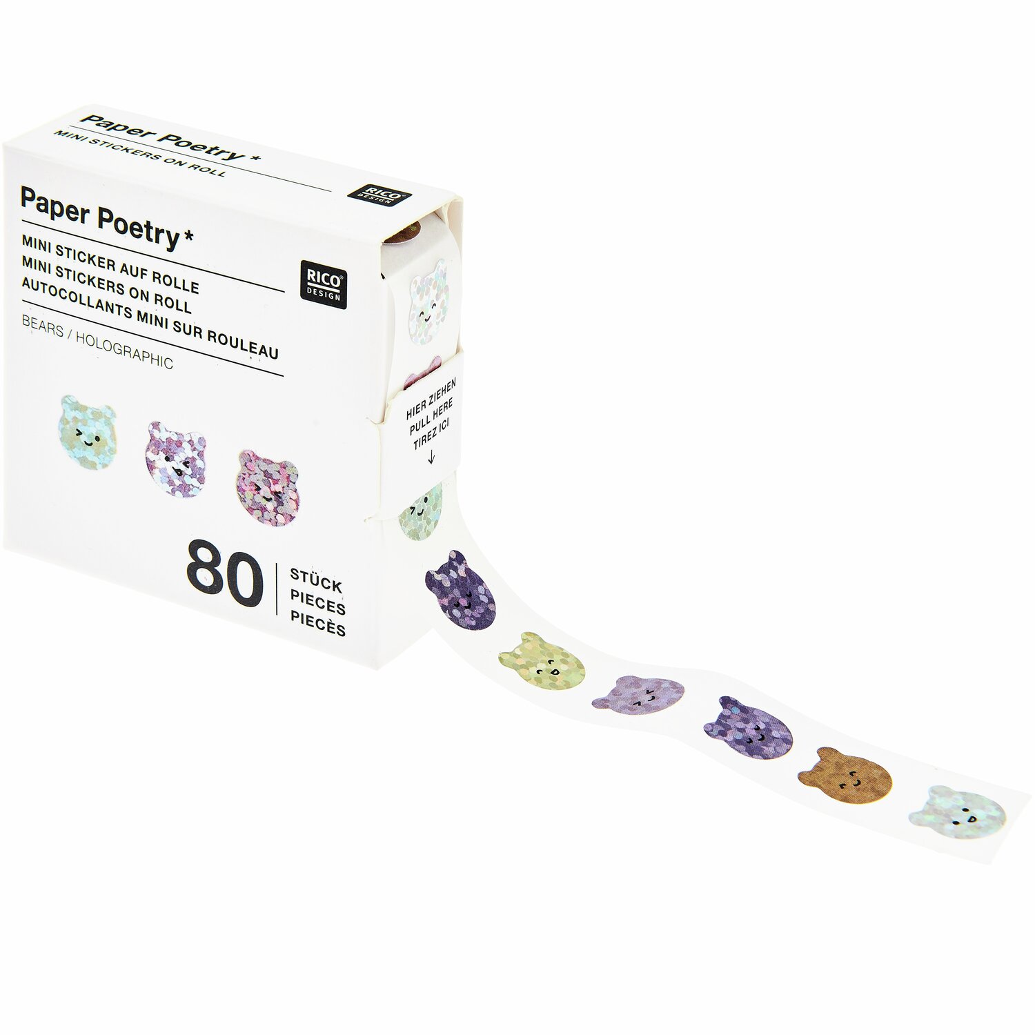 Rico Design Paper Poetry Mini-Sticker Chingu Bären