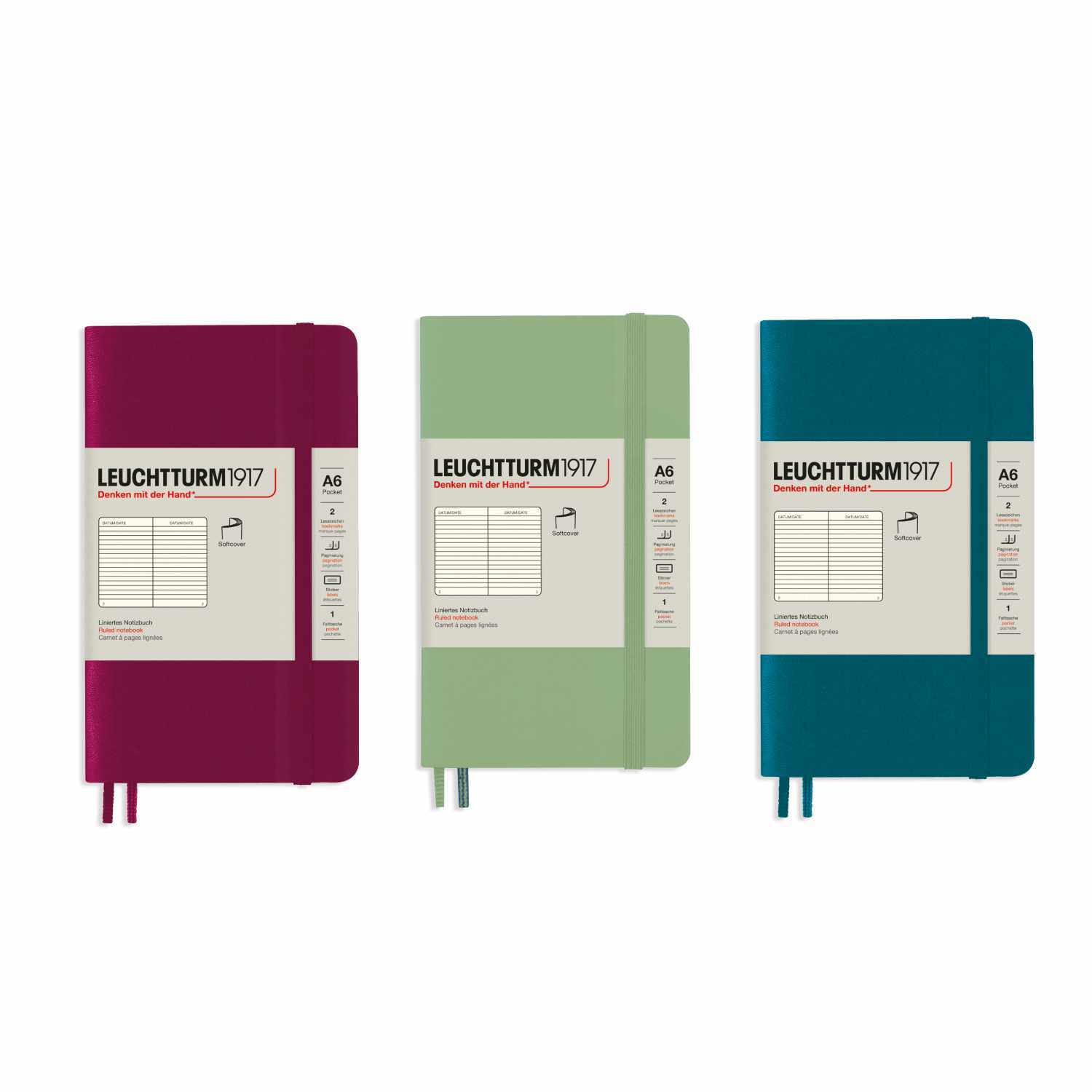 Notizbuch Pocket liniert Softcover A6