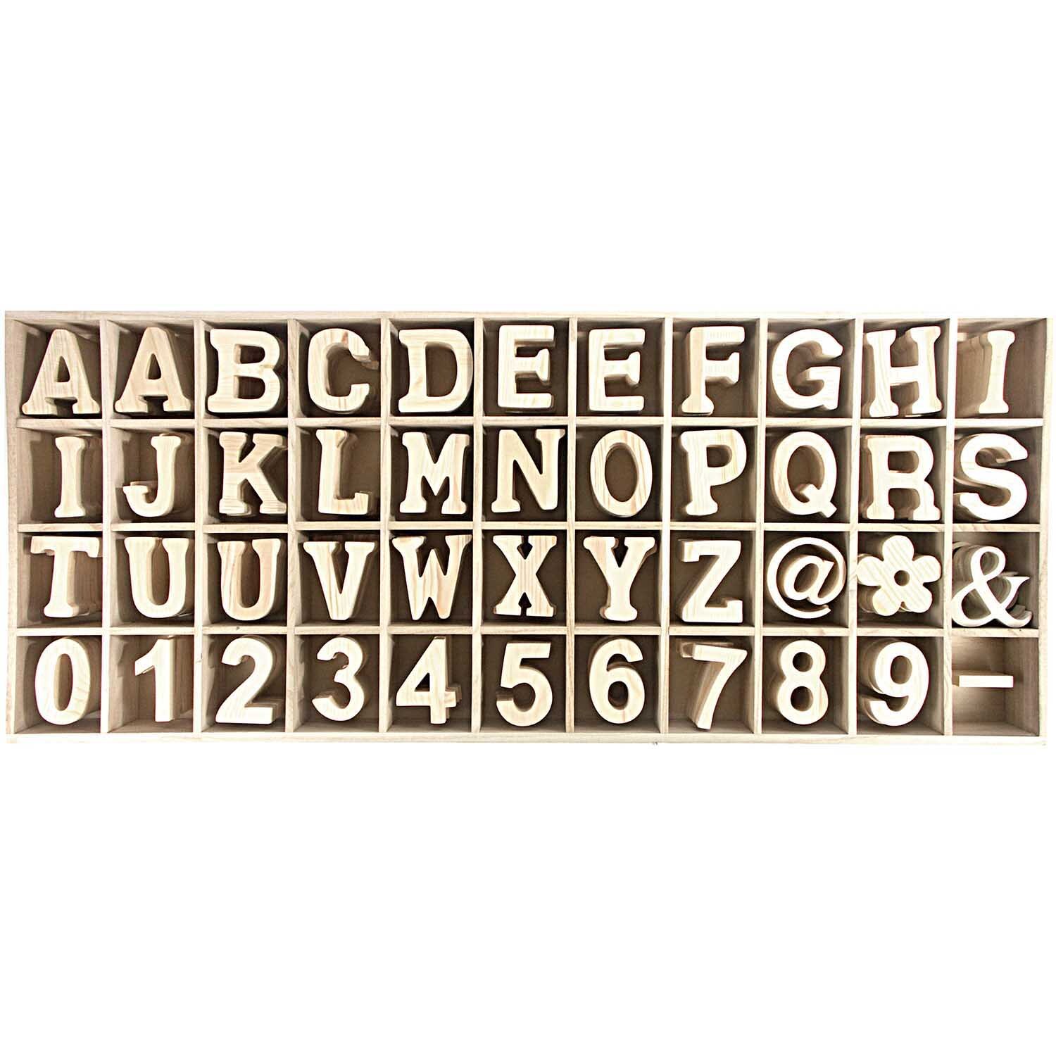 Holz-Buchstaben 8cm