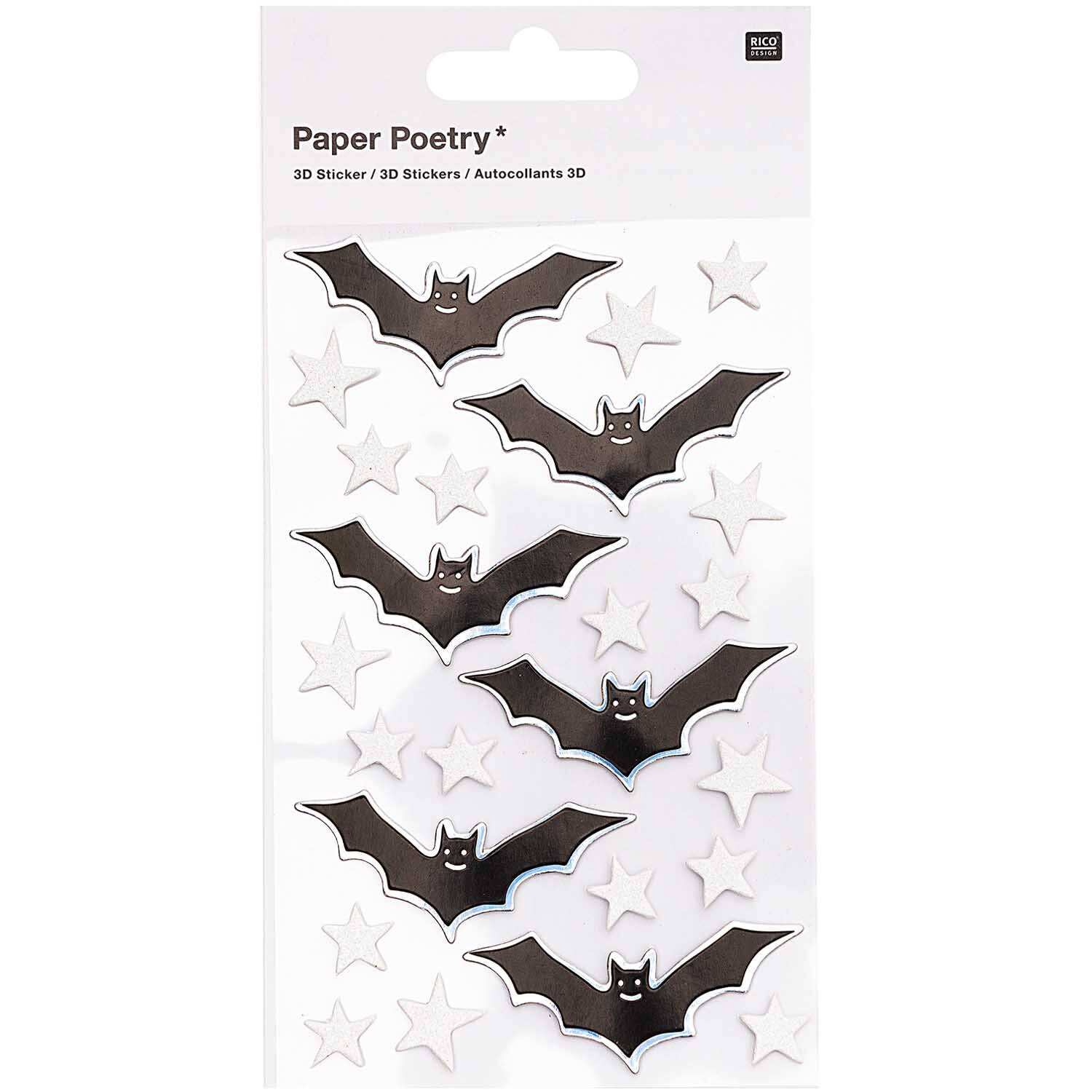Paper Poetry 3D Sticker Fledermäuse
