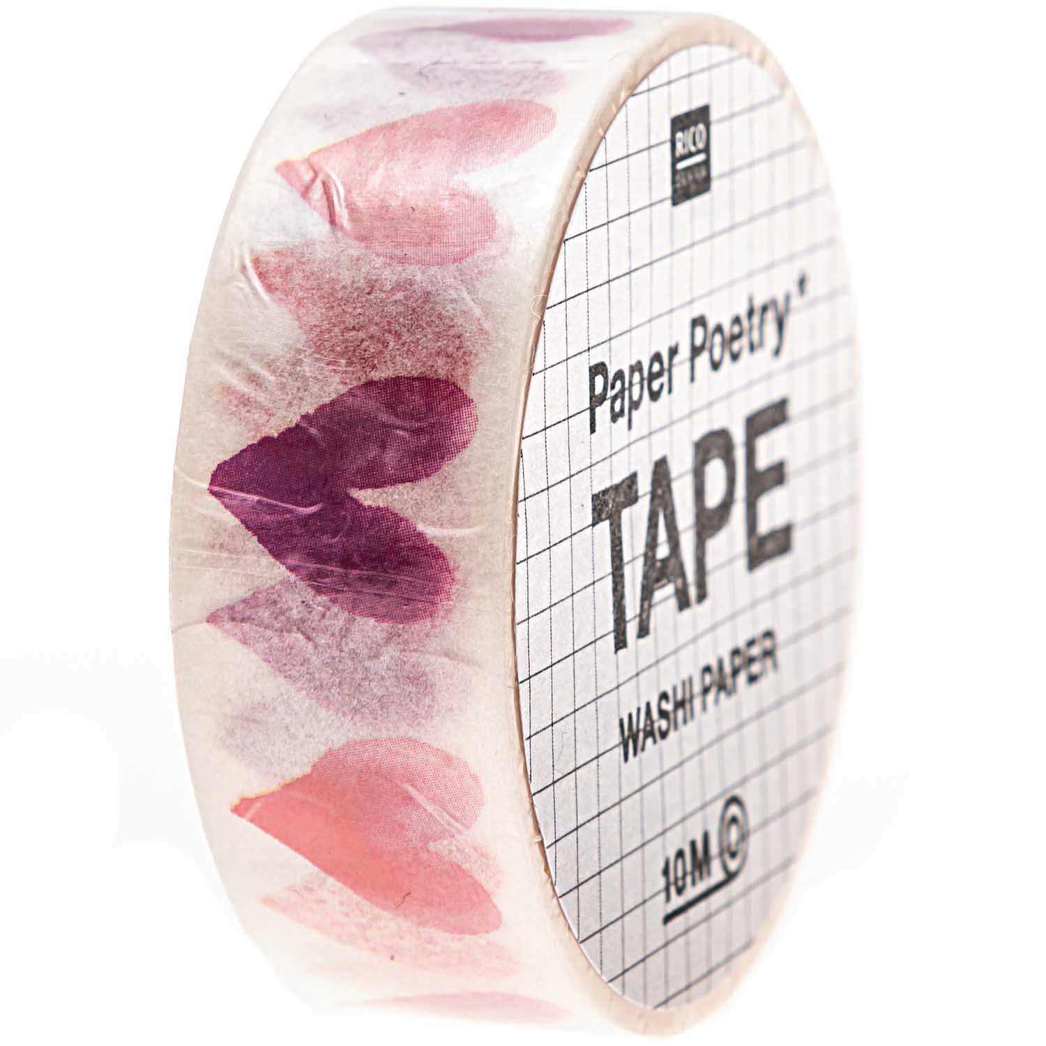 Paper Poetry Tape It must be love Herzen aquarell 1,5cm 10m
