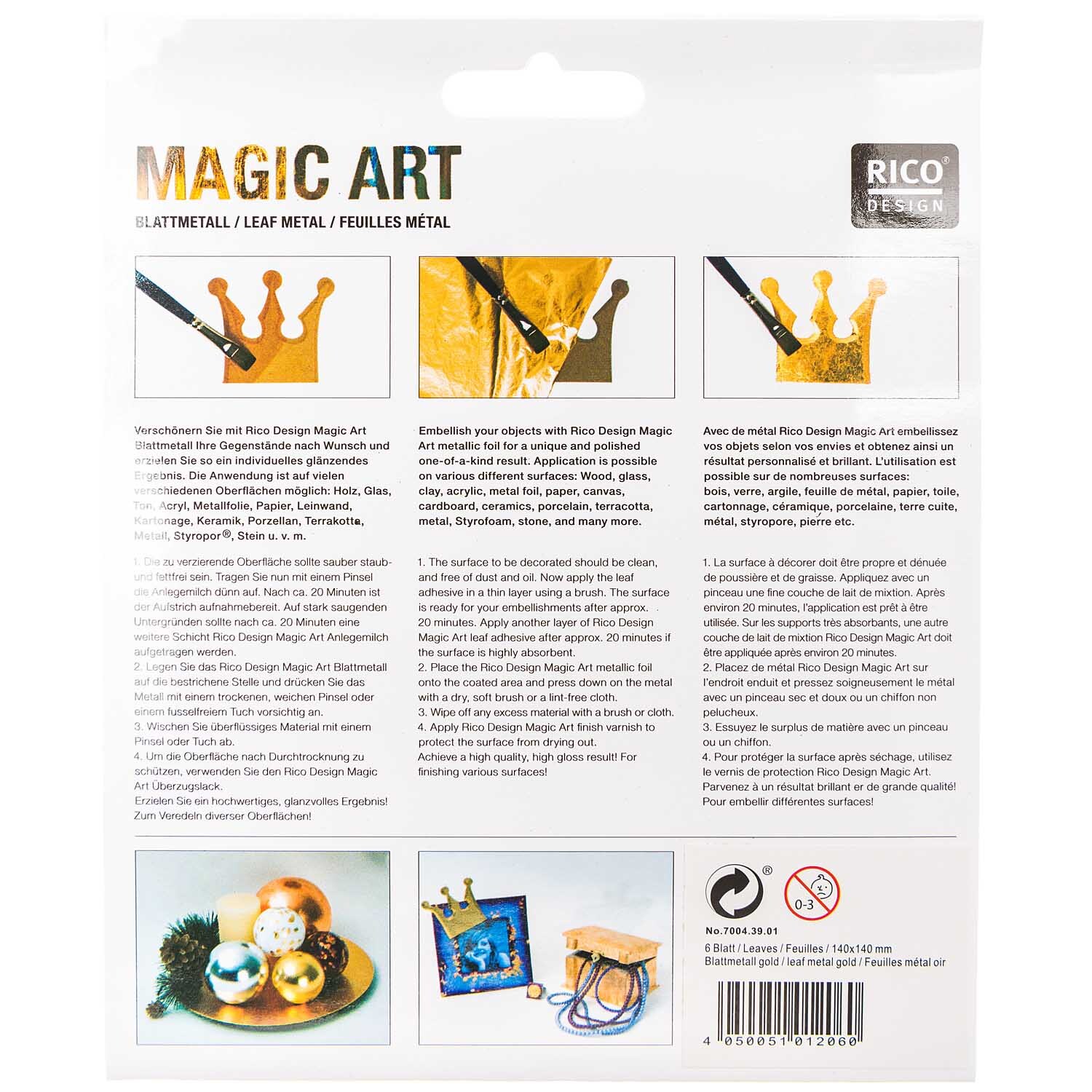 Magic Art Blattmetall 6 Blatt
