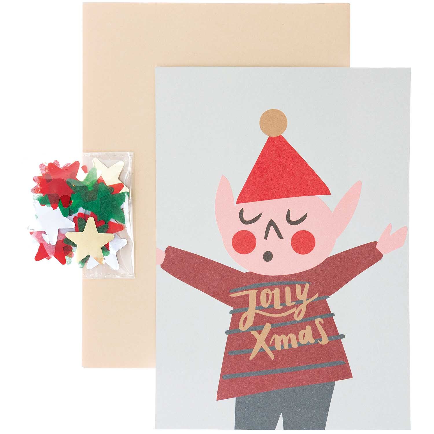Paper Poetry Grußkartenset Jolly Christmas Wichtel