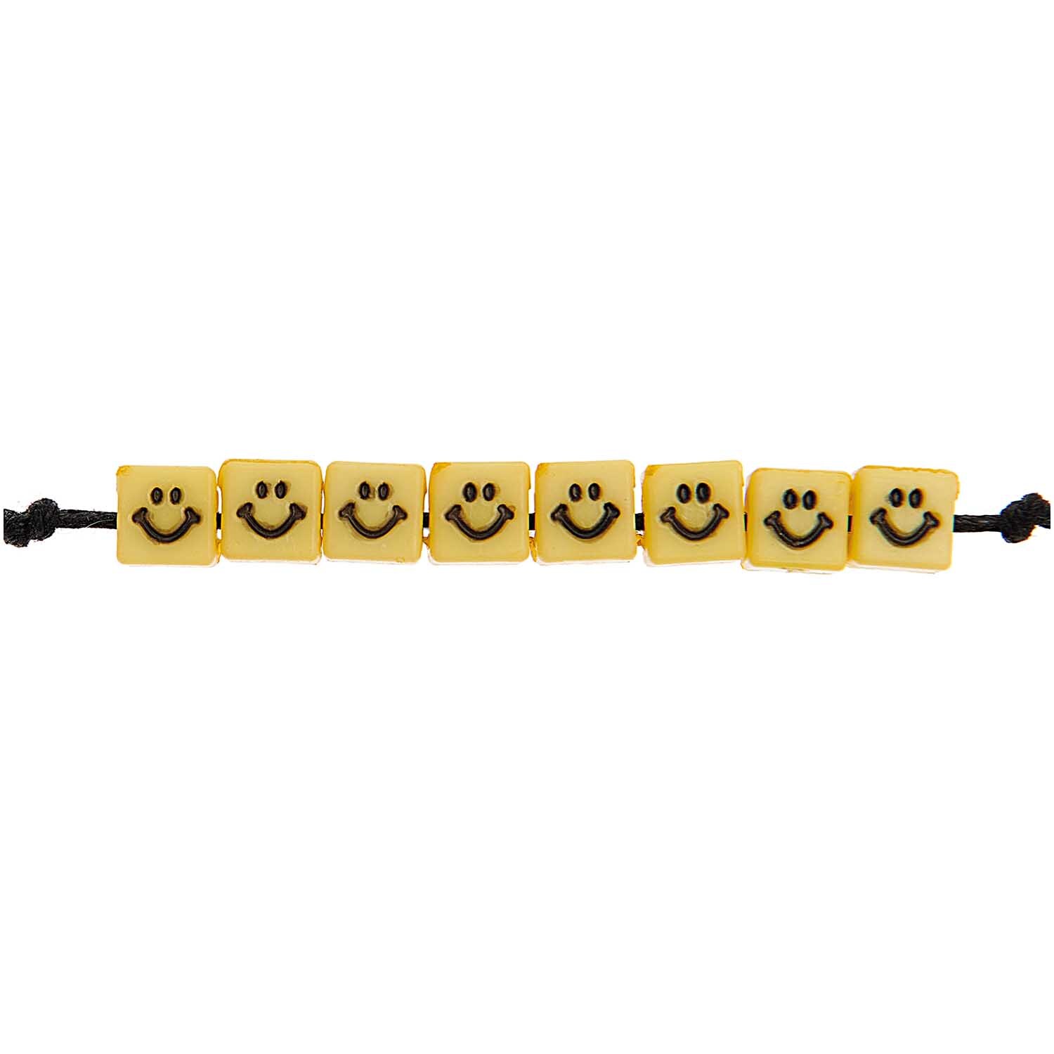 Smiley® Originals Perlen Würfel gelb 6x6x6mm 70 Stück