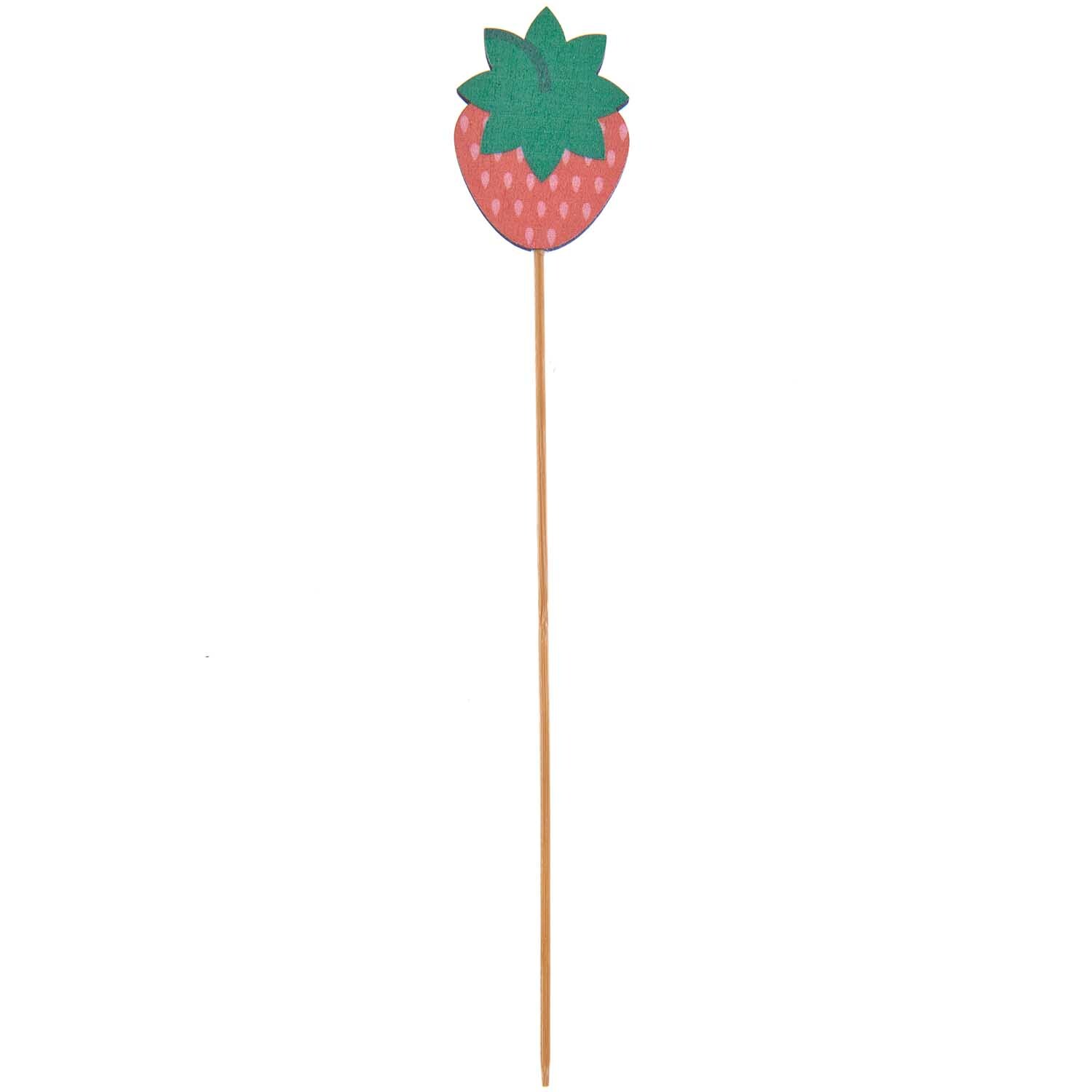 Holz-Stecker Erdbeere 25,5cm