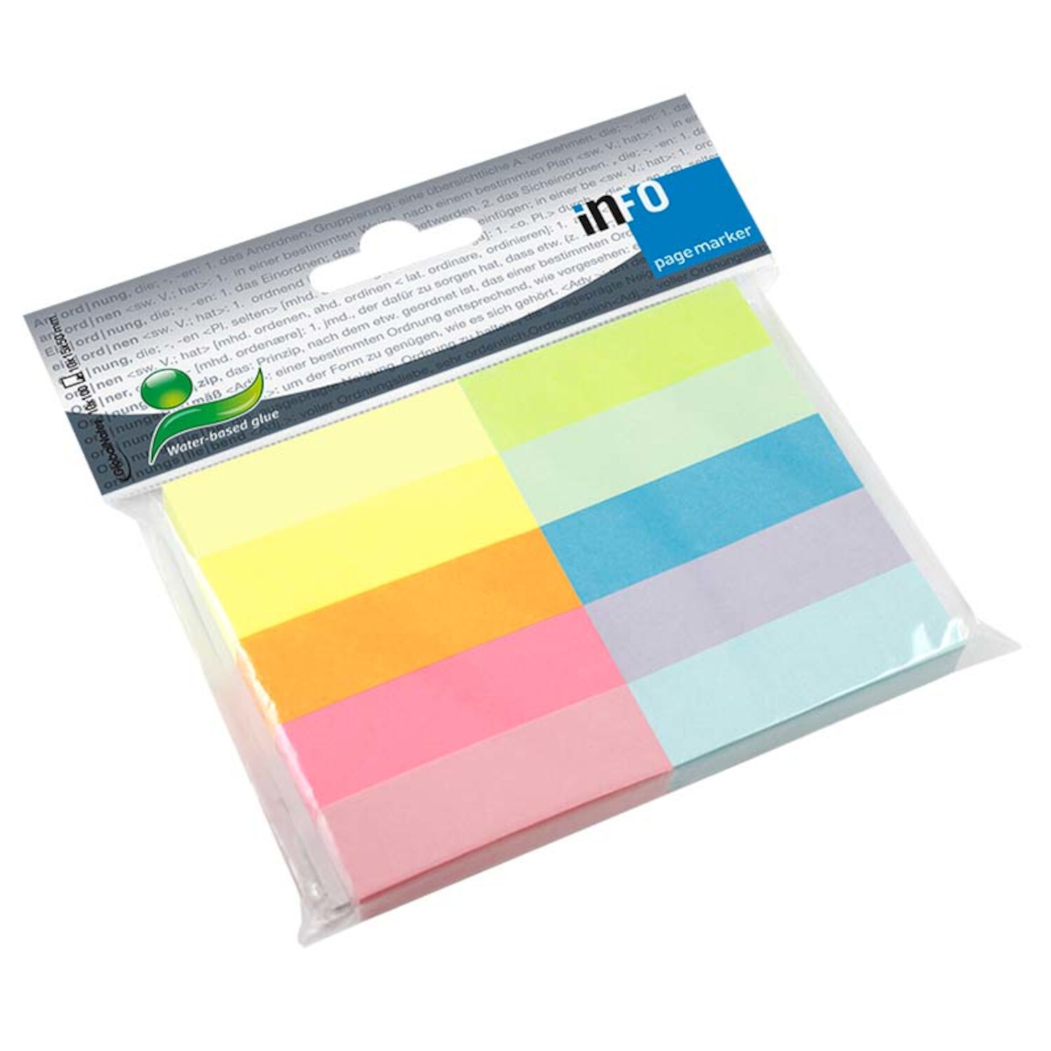 inFO Haftnotiz 10 Farben 10×100 Blatt
