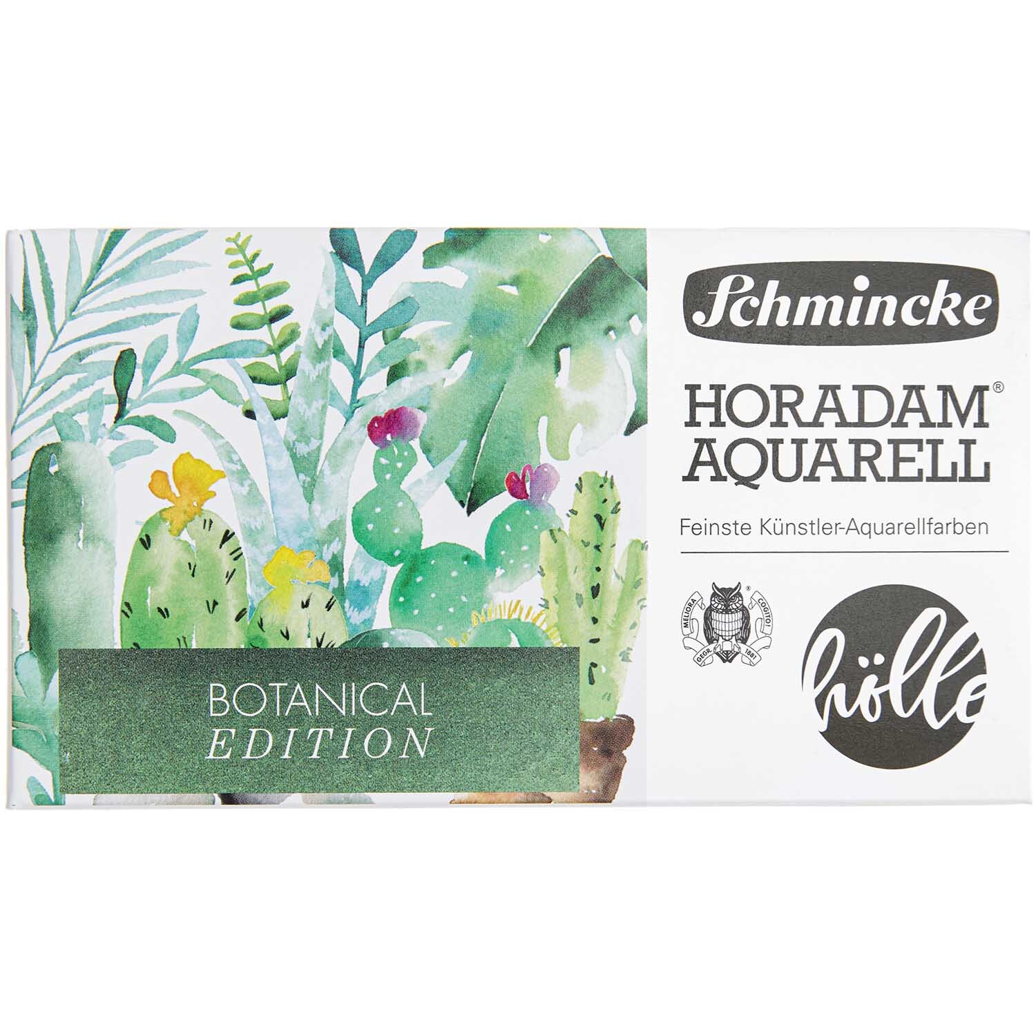 Schmincke Horadam Aquarellkasten Frau Hölle Botanical Edition 12x halbe Näpfe