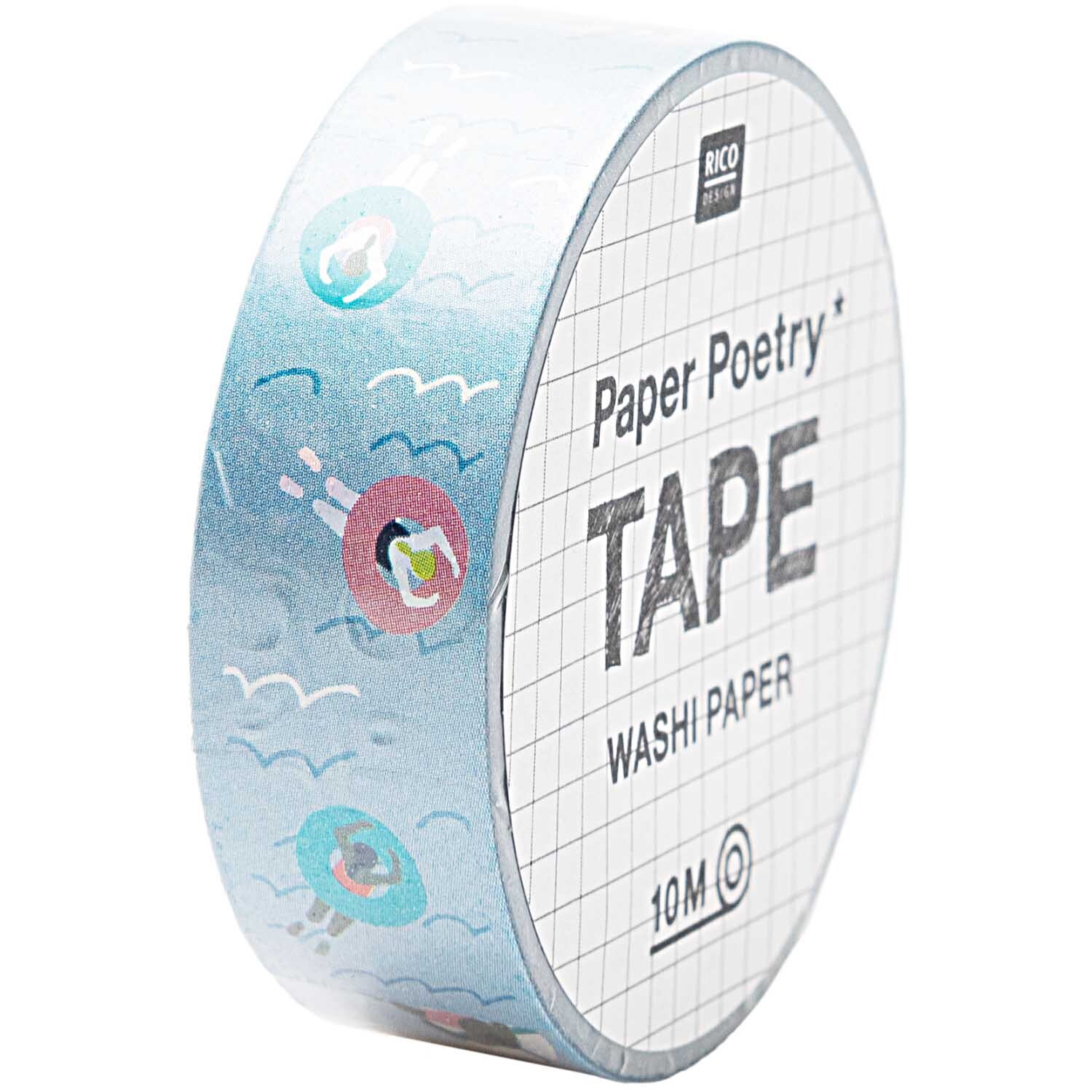 Paper Poetry Tape Pool 1,5cm 10m