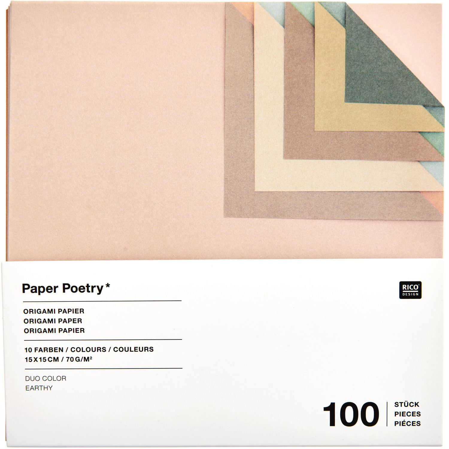 Paper Poetry Origami Duo color Earthy