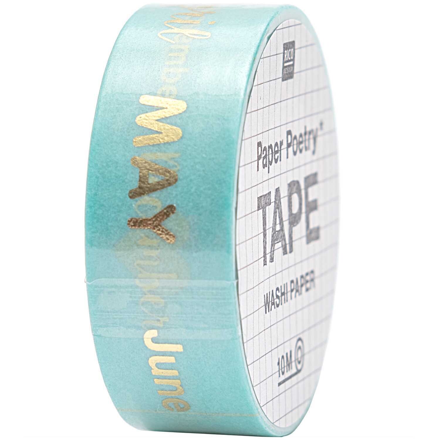 Paper Poetry Tape Monate 1,5cm 10m