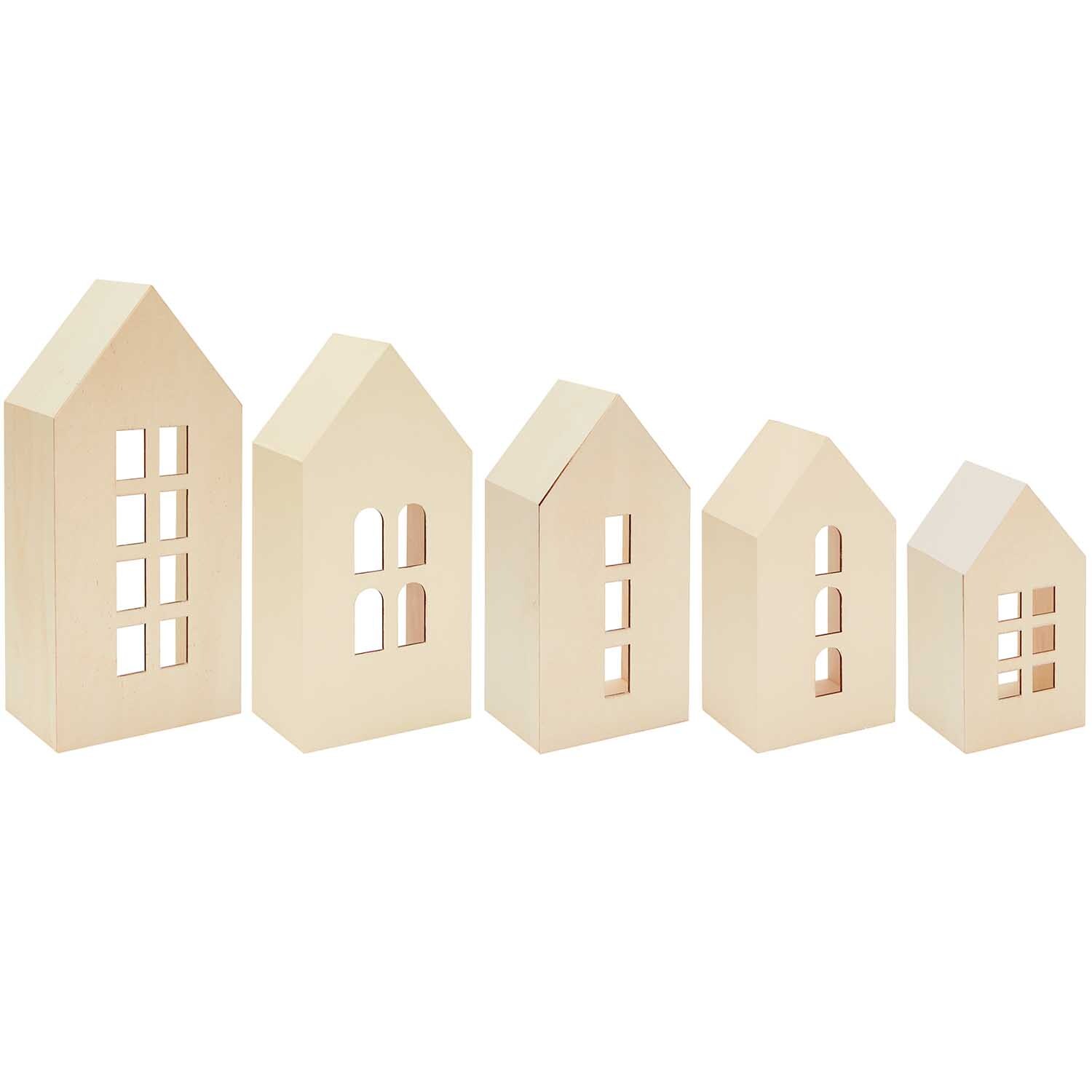 Holz-Deko-Häuser aus Holz mit Fenster