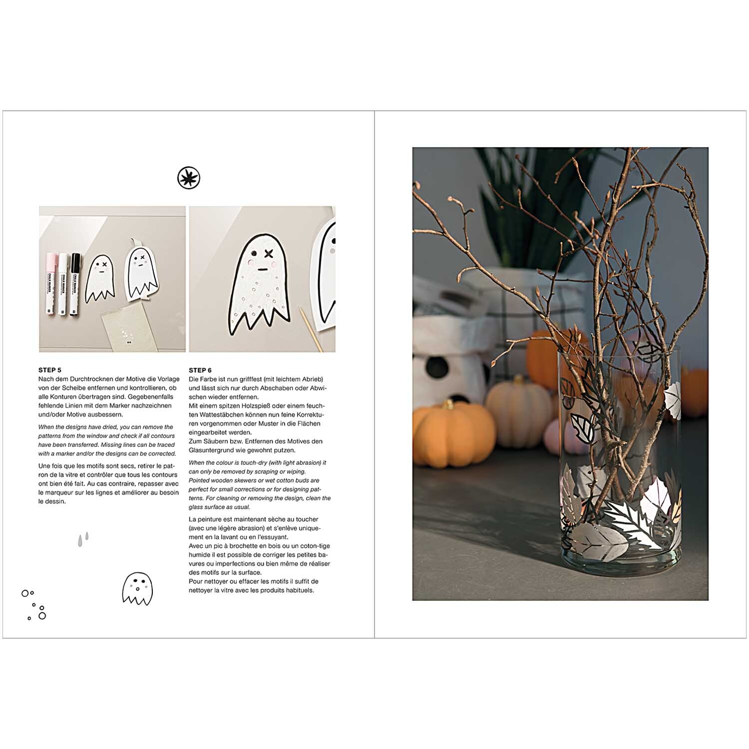 Vorlagenmappe Halloween Fenster- und Glasmalerei mit Kreidestiften