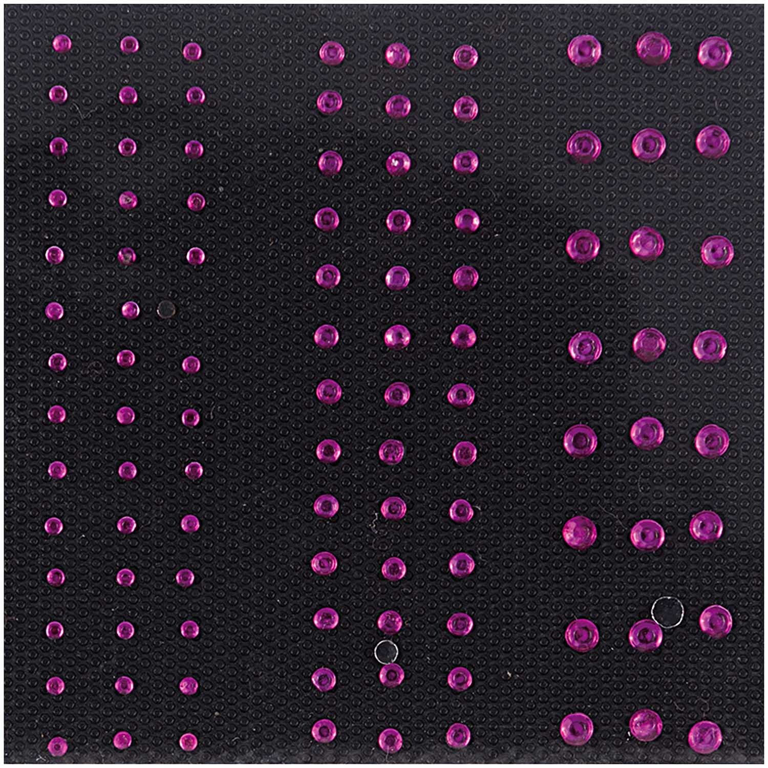 Bügelmotiv Streifen pink 2-4mm Strass