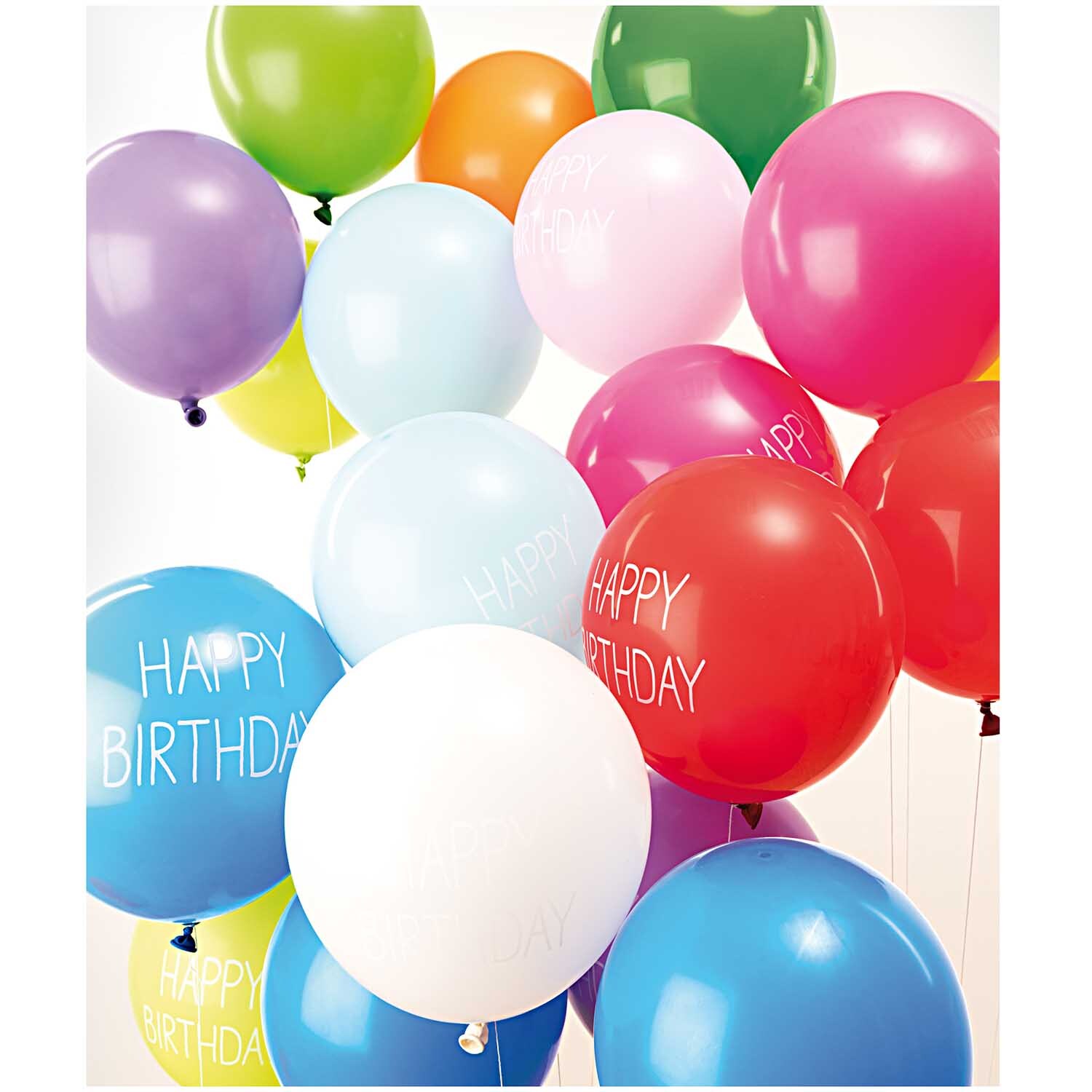 Luftballons Happy Birthday 30cm 12 Stück