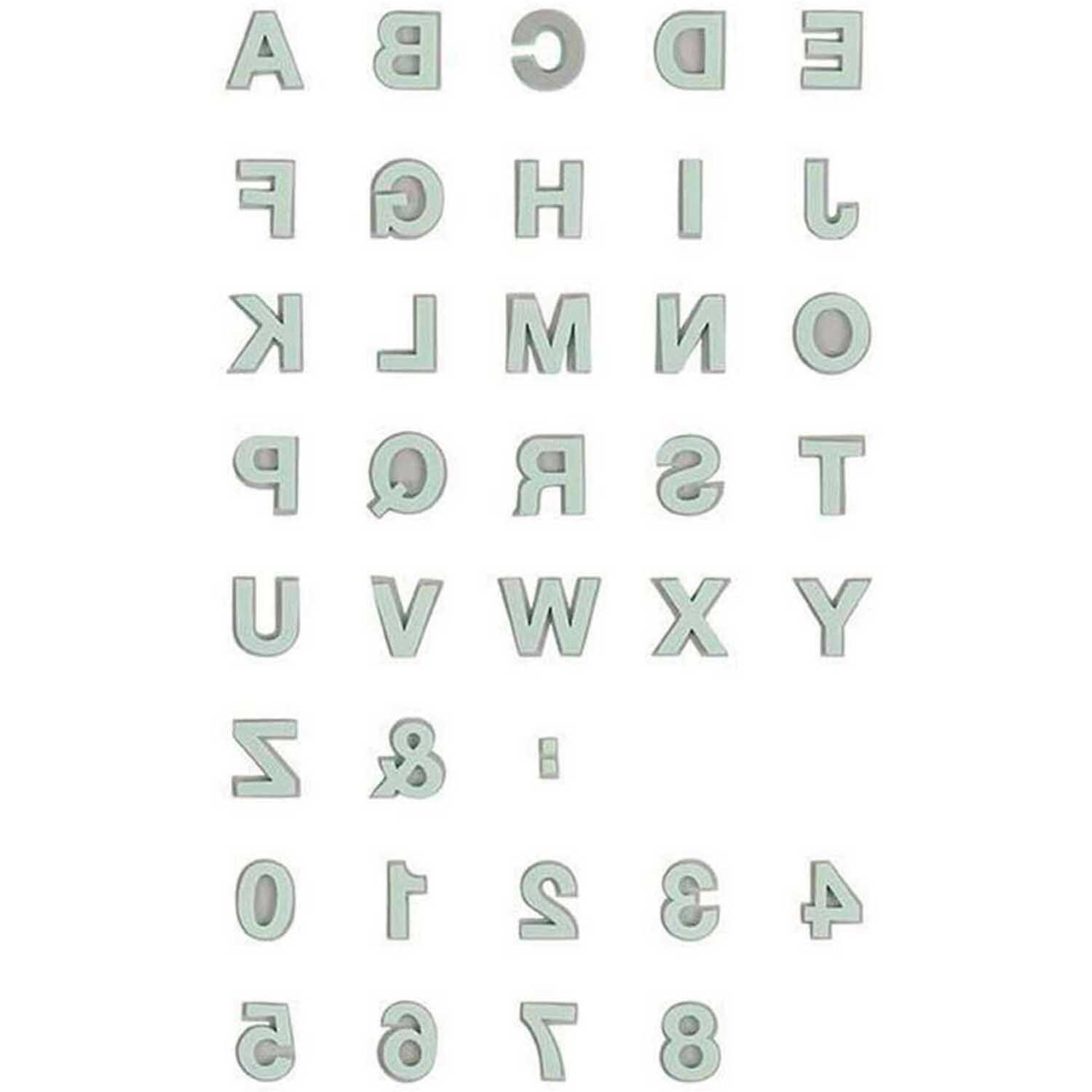 Moosgummistempel Set Alphabet 2