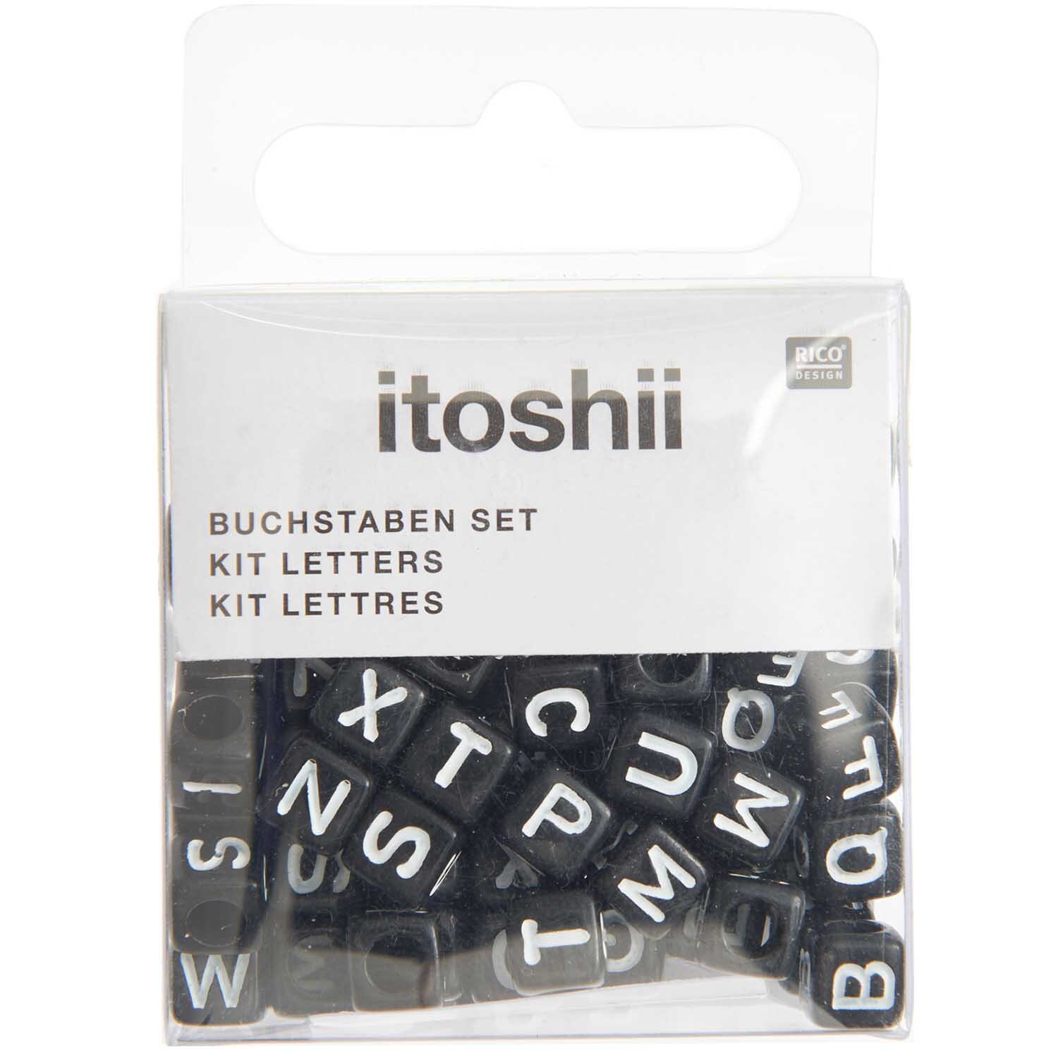 itoshii Buchstaben Mix Würfel 6x6x6mm 99 Stück