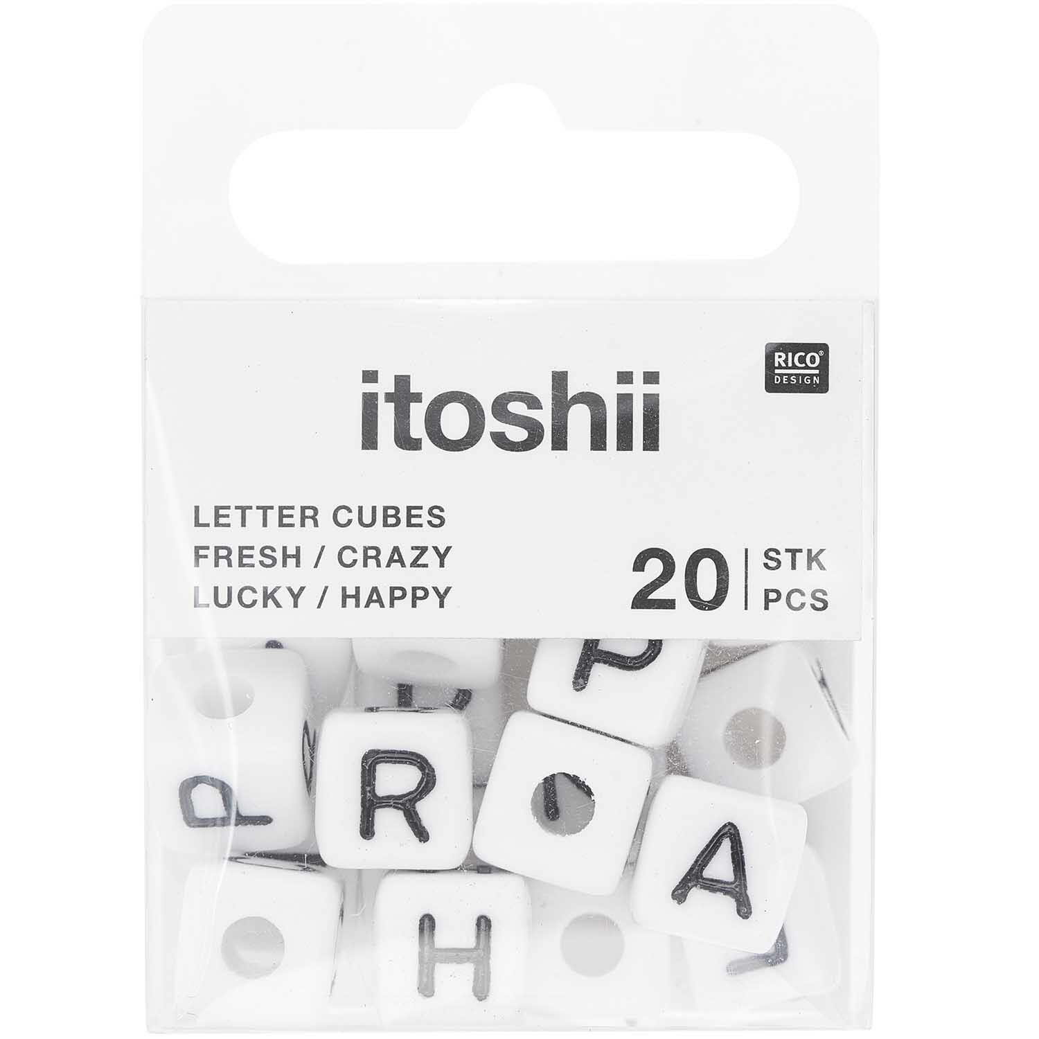 itoshii - Ponii Beads Würfelperlen Set 10x10x10mm 20 Stück
