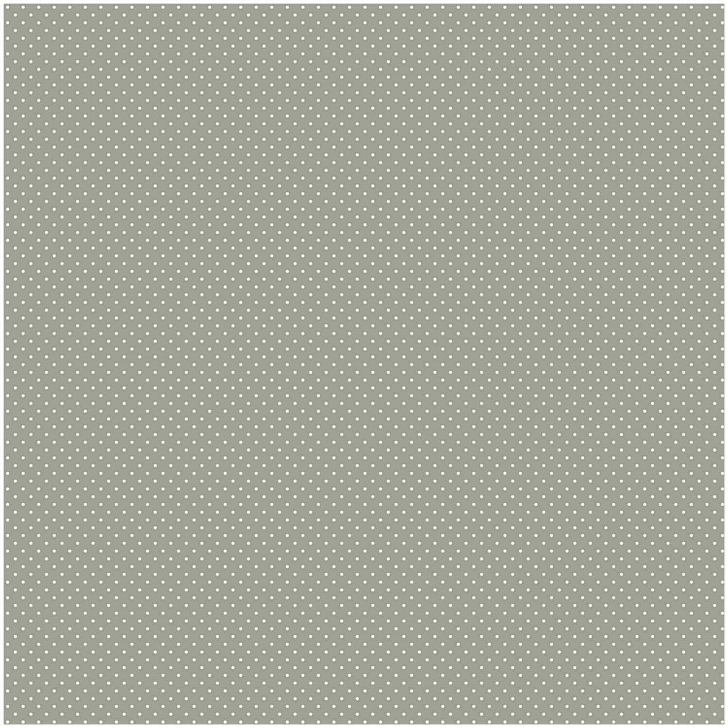 Stoff Punkte klein grau-weiß 140cm