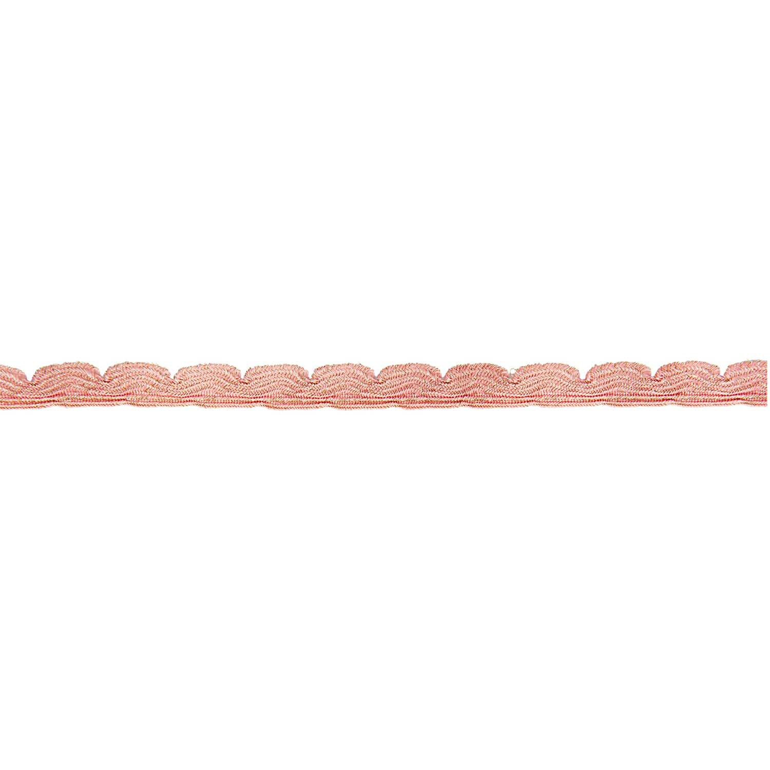 Ribbon apricot-rosa Glitzer 11mm 2m