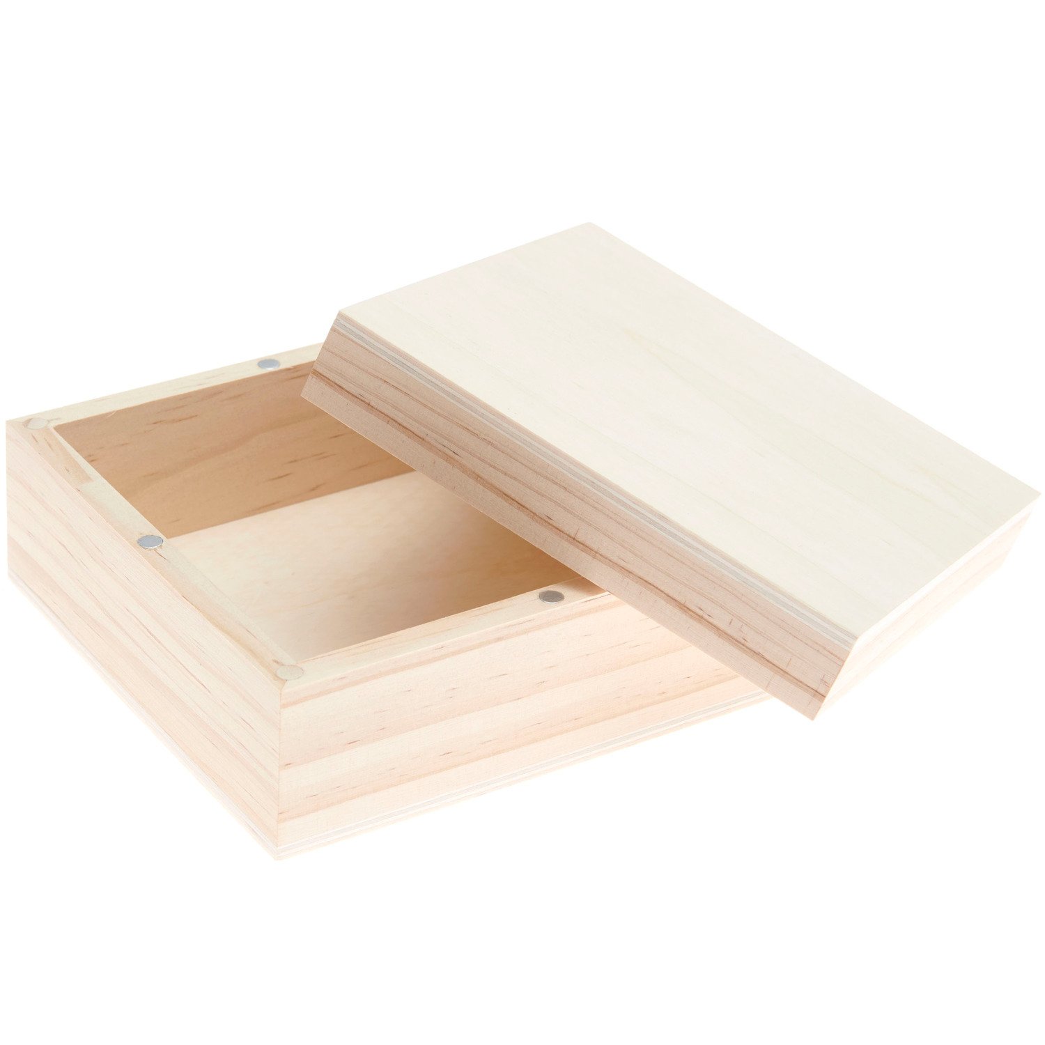 Holzbox quadratisch mit Magnetverschluss