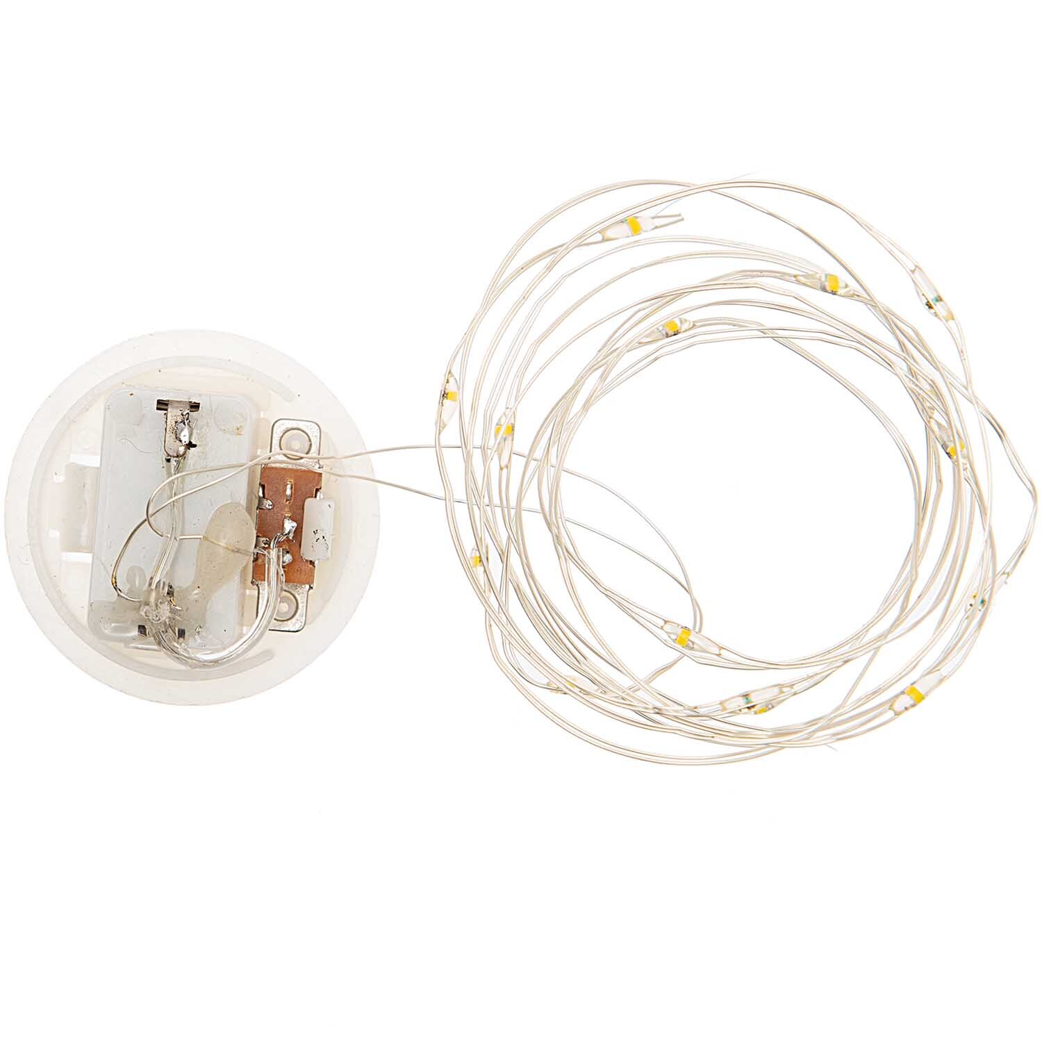 LED-Lichterkette für Dekohaube silber 1,50m 15 Lichter