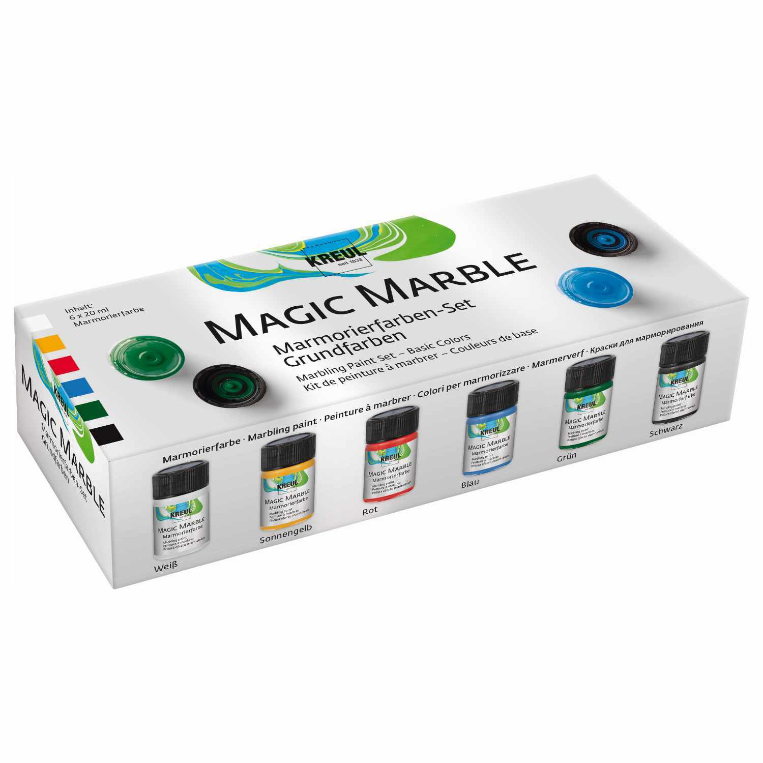 Magic Marble Marmorierfarben 6x20ml