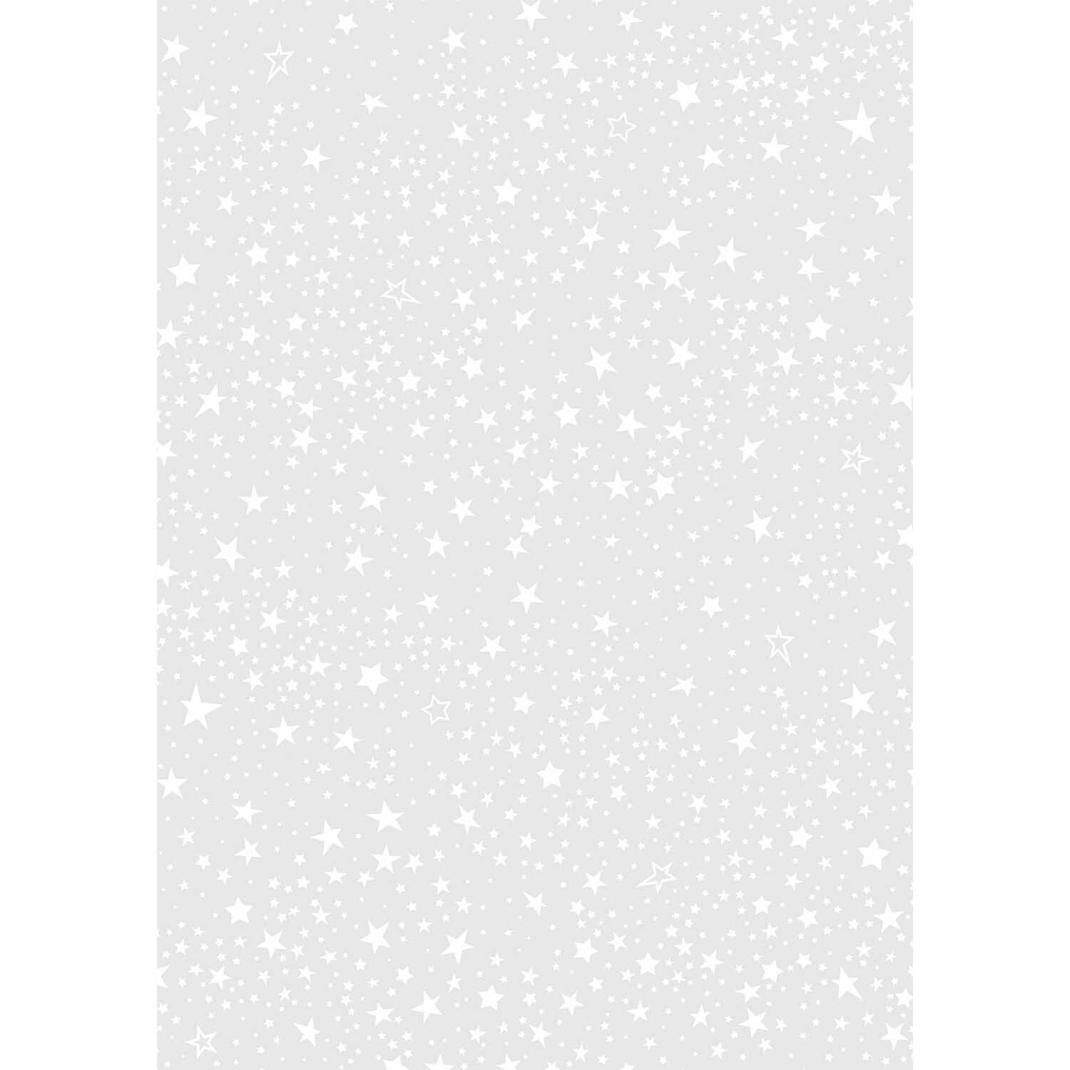 Transparentpapier Sterne weiß 50x70cm 115g/m²