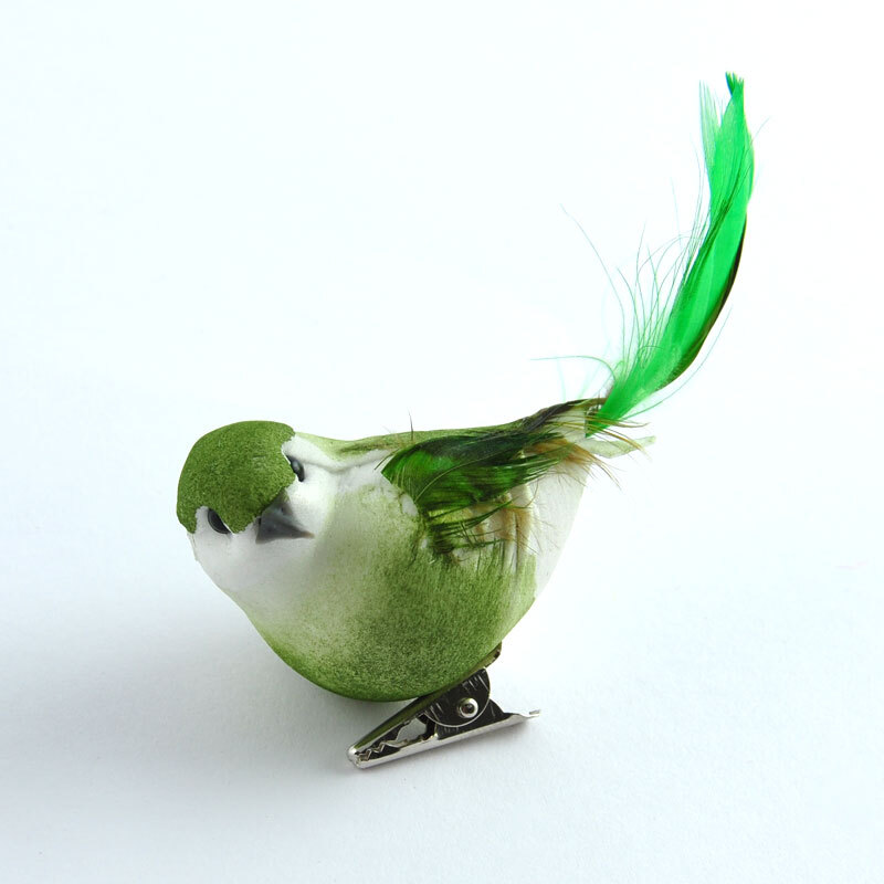 Vogel grün 8,5cm