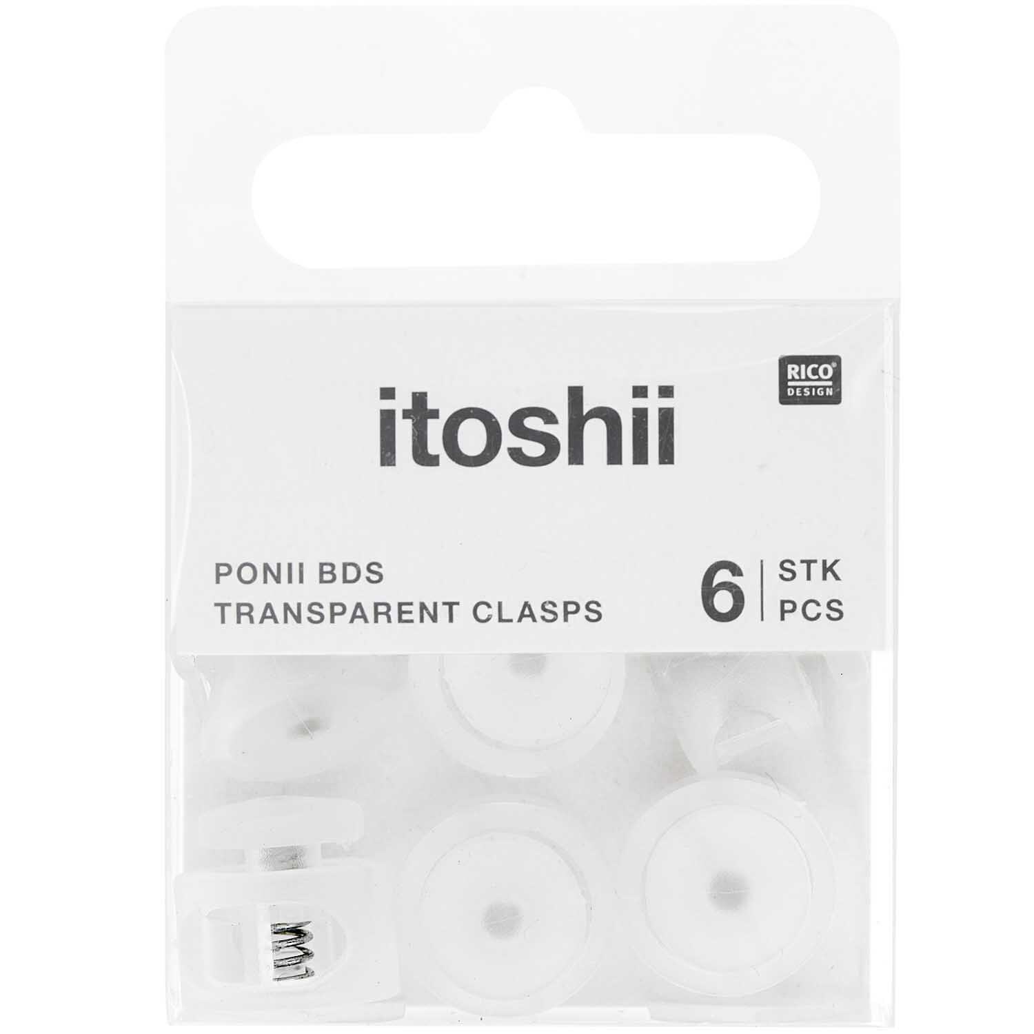 itoshii - Ponii Beads Verschlüsse 14x9mm 6 Stück