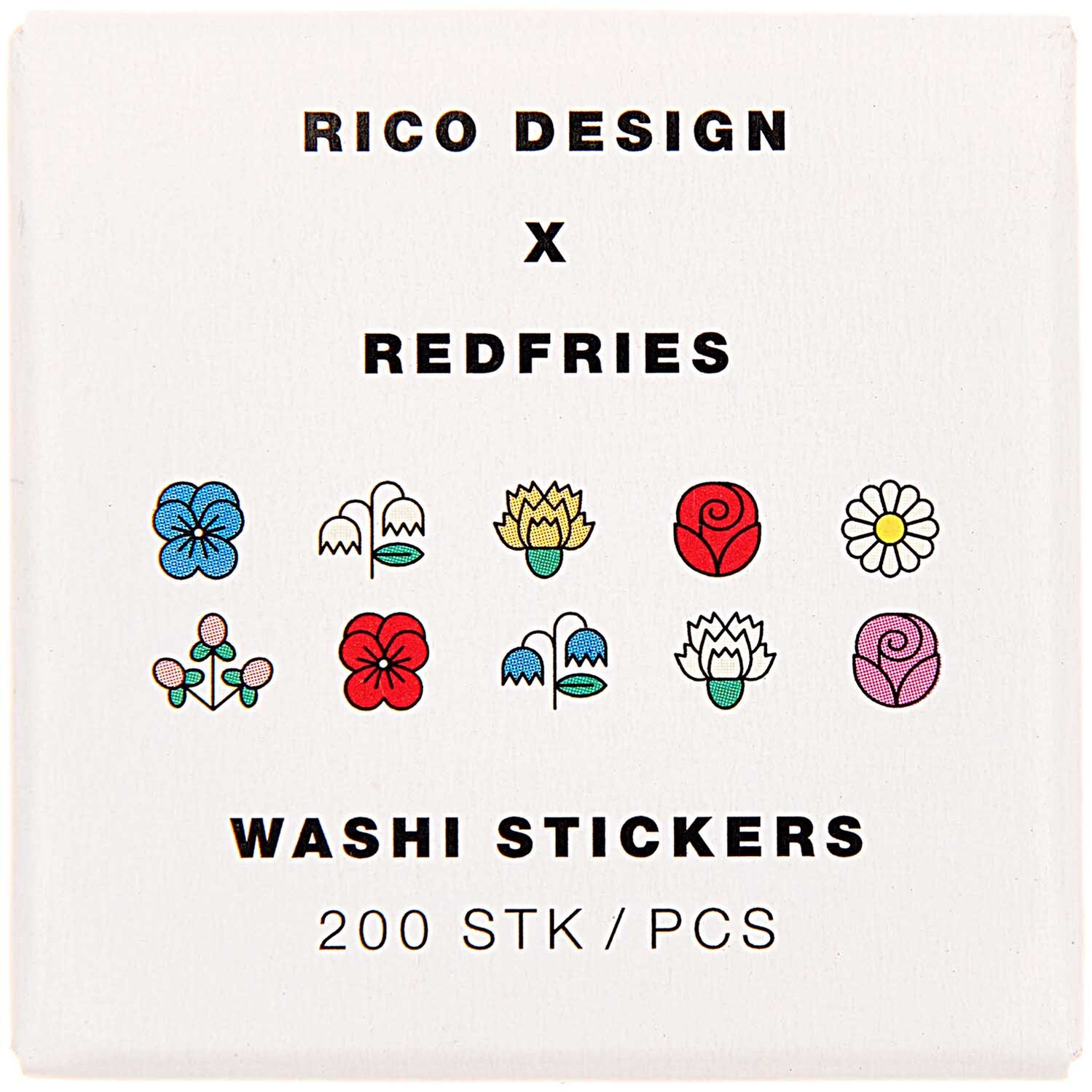 Rico Design x Redfries Washi Sticker Eye Candy 200 Stück
