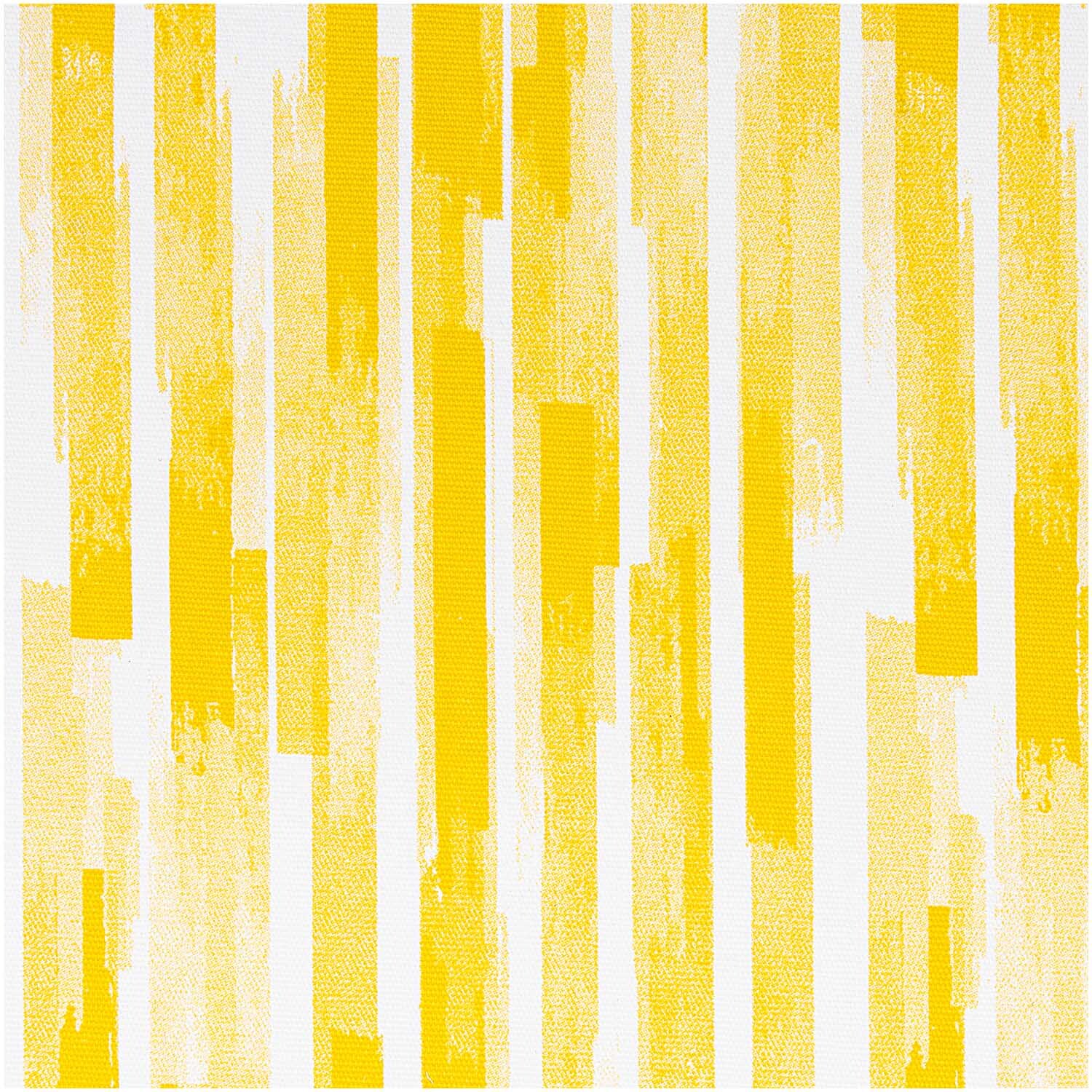 Druckstoff Canvas Aloha Streifen gelb-weiß 50x140cm