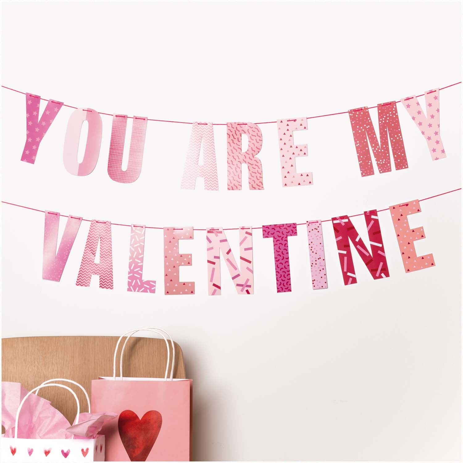 Paper Poetry Girlande You are my valentine 3m