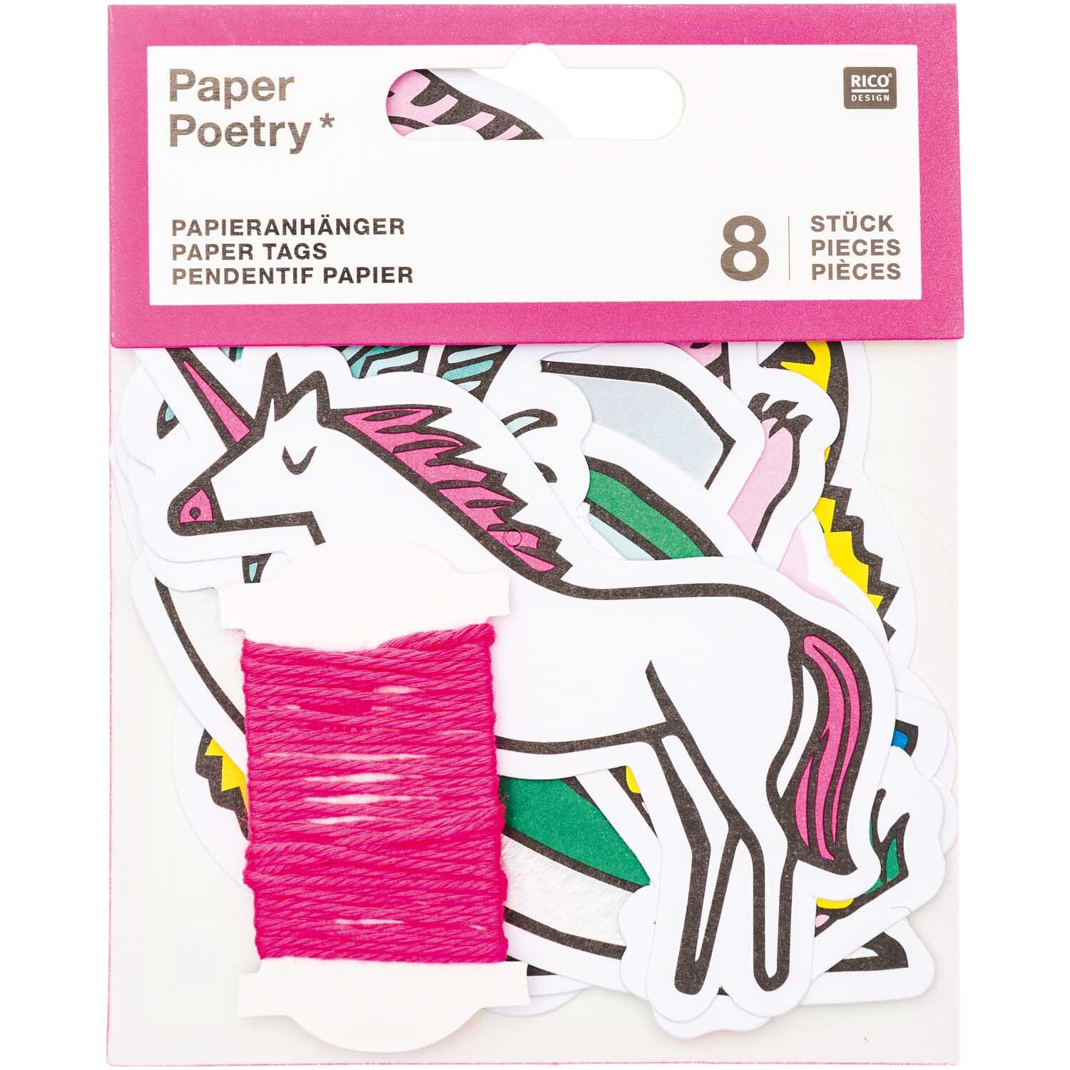 Paper Poetry Papieranhänger Wonderland 8 Stück